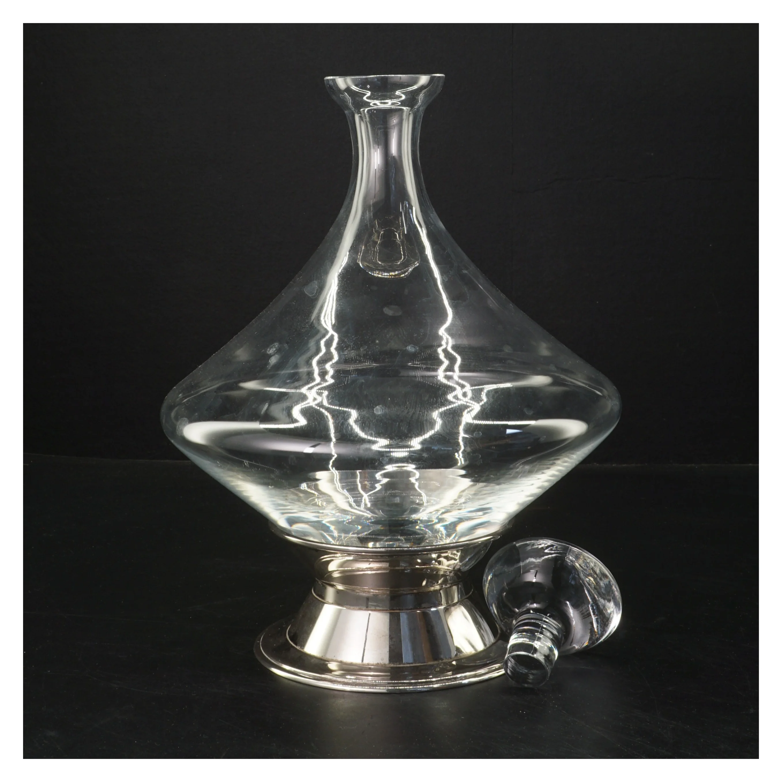 Glas karaffel med låg (str. 29 cm)