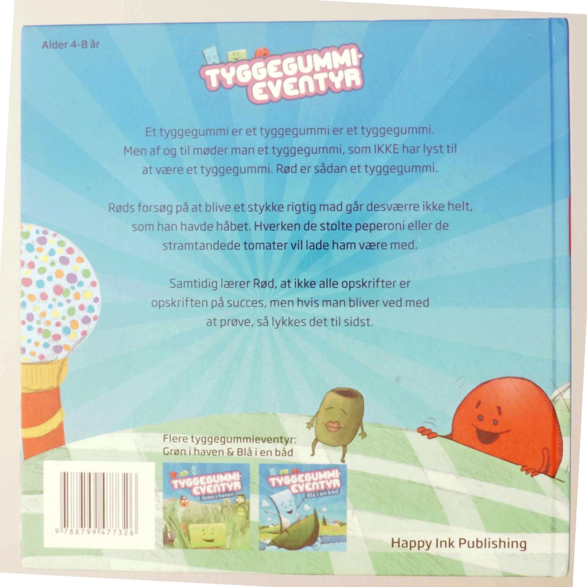 Tyggegummi eventyr, Rød i Rom af Alan Emmins og illustrator Morten Fogle Christensen (Bog) fra Happy Ink Publishing