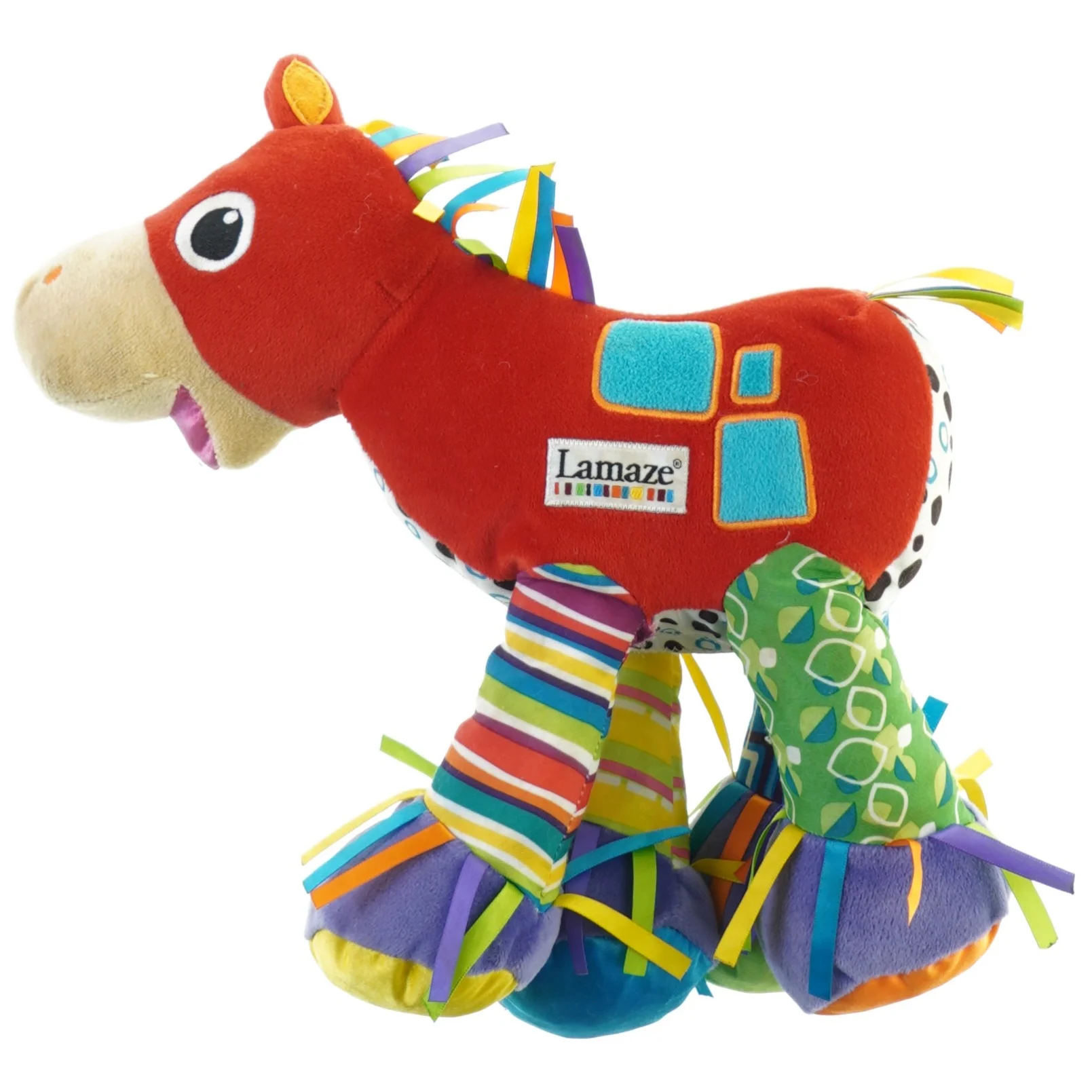 Aktivitetsbamse/sanselegetøj fra Lamaze (str. 25 x 12 cm)