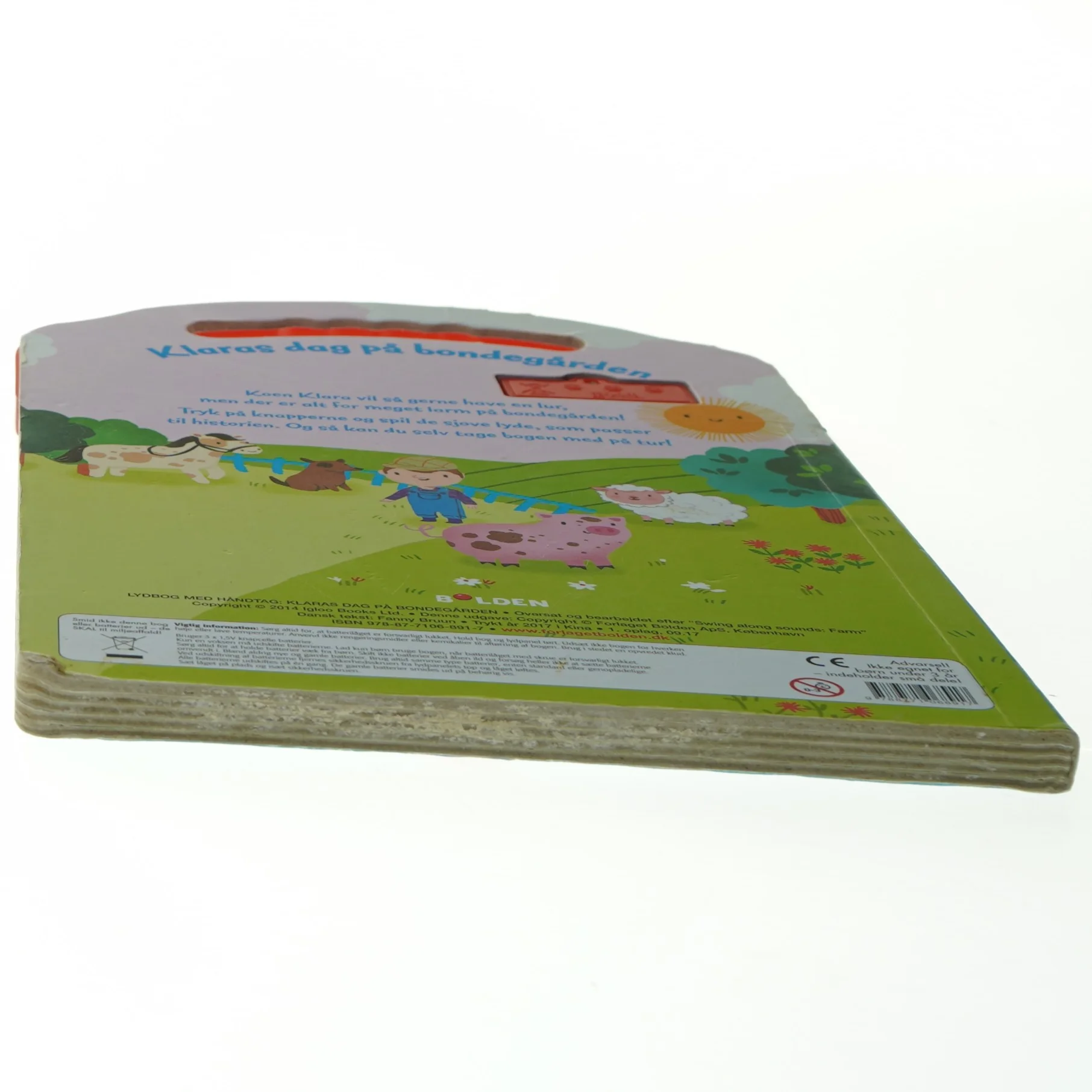 Klaras dag på bondegården: En bærbar bog med 4 magiske lyde fra Folken (str. 30 x 20 cm)