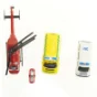 Legetøjs biler og helikopter (str. 24 x 15 cm)