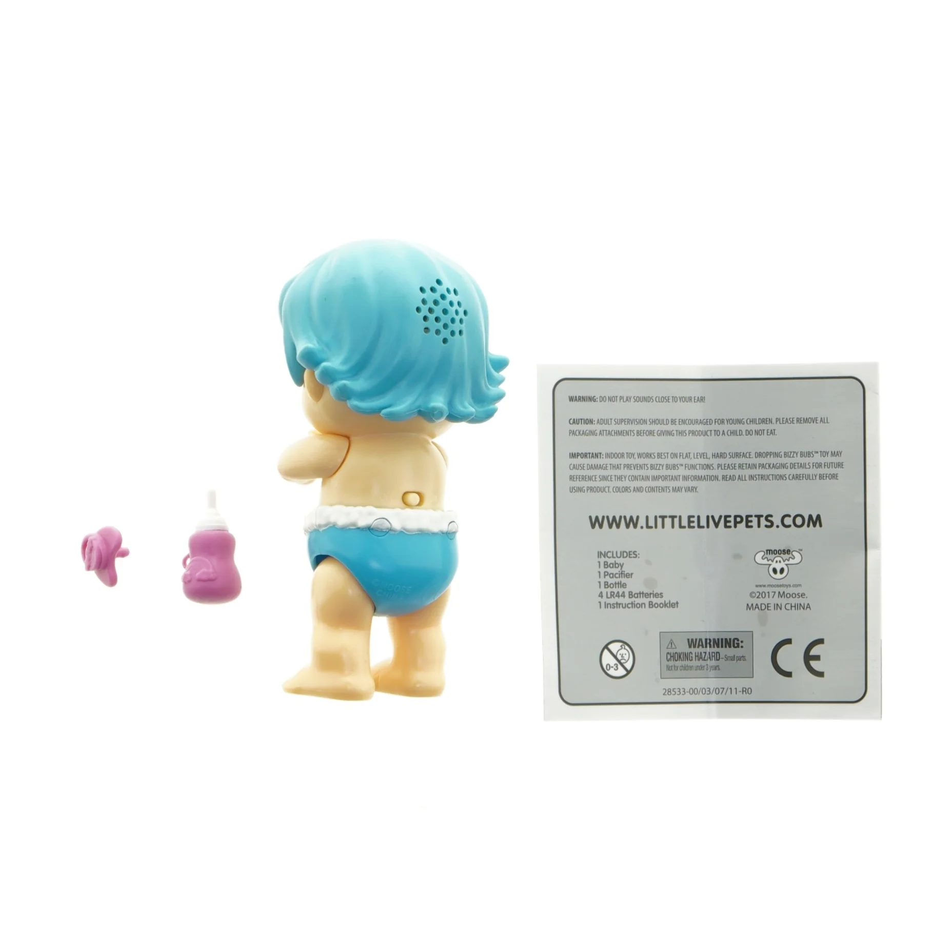 Little Live Pets dukke med tilbehør (str. Dukke 12,5 x 7 x 6 cm)