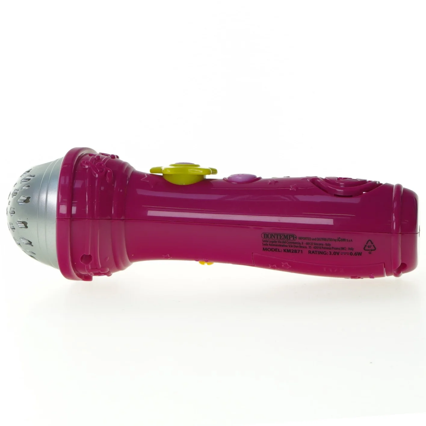 Legetøjs mikrofon fra Bontempi (str. 19 cm)