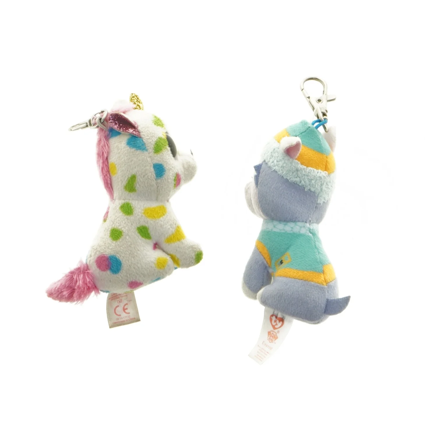 Nøgleringe med bamser fra Ty (str. 9 x 9 x 4 cm)