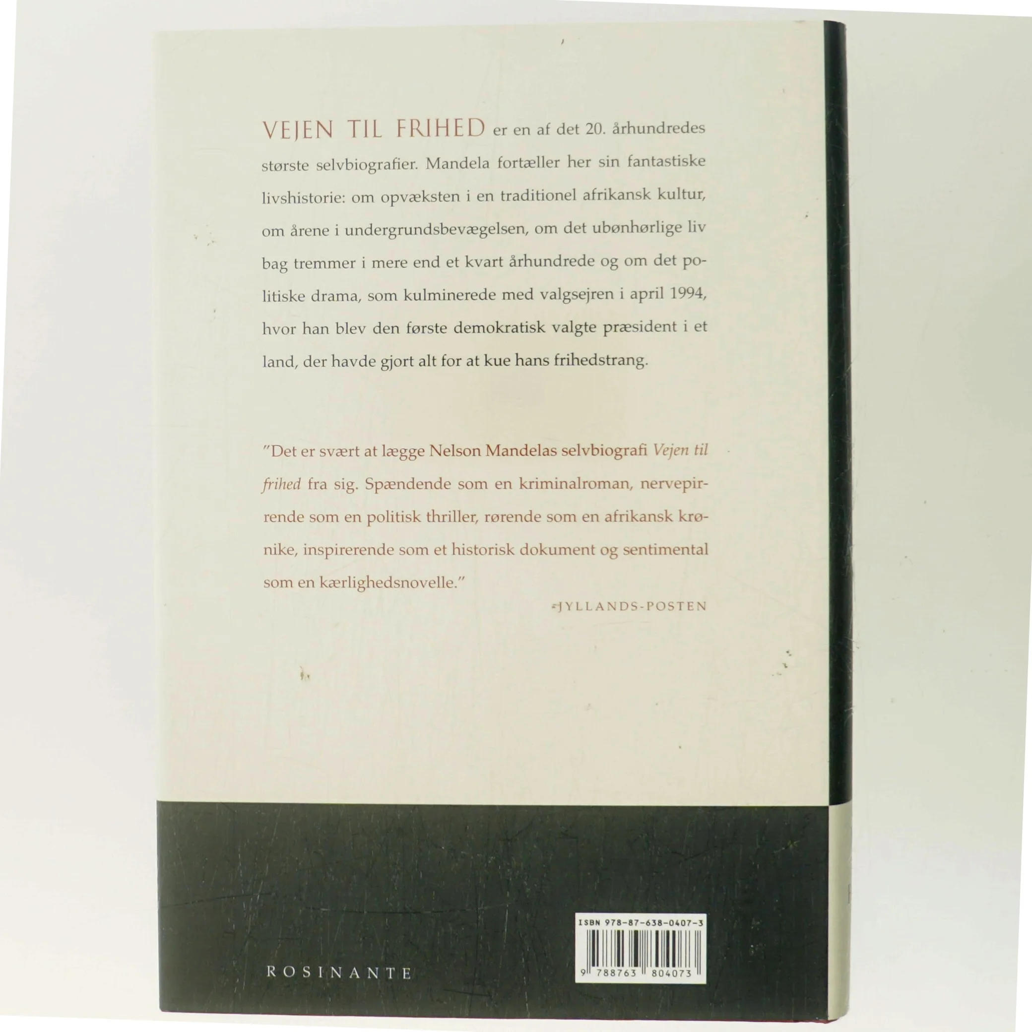 Vejen til frihed : en selvbiografi af Nelson Mandela (Bog)