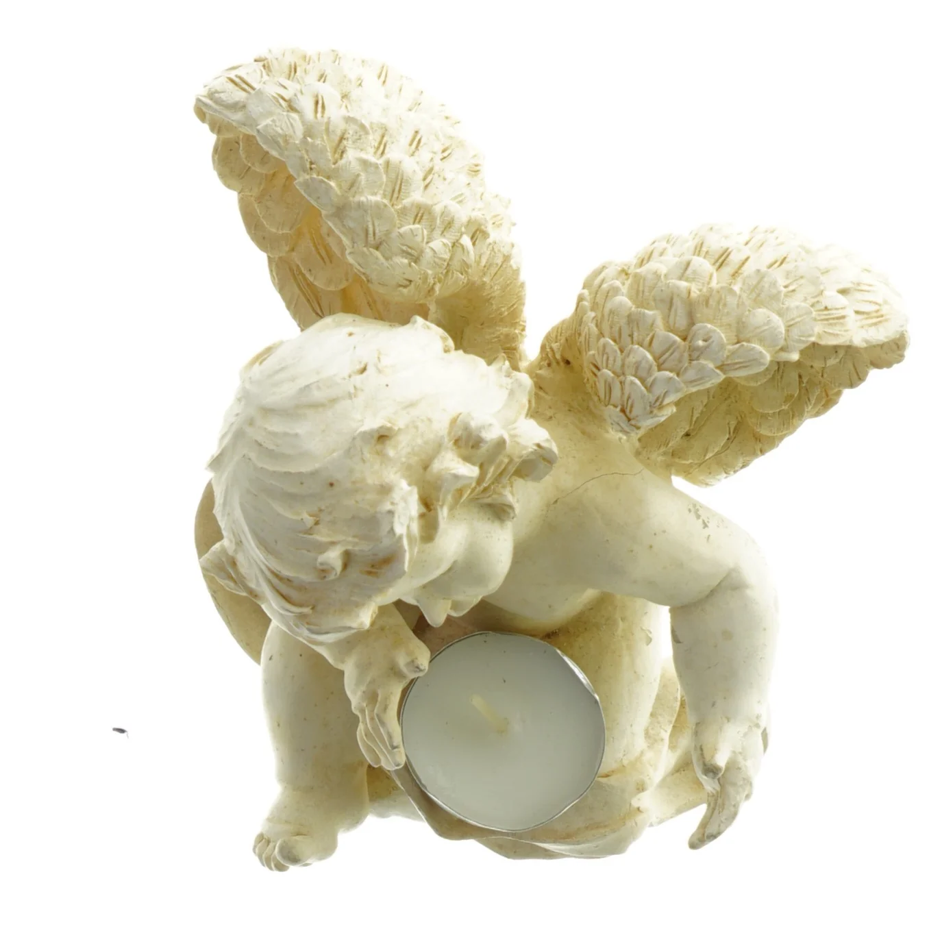 Engel stearinlysholder fra En Engel (str. 15 x 14 cm)