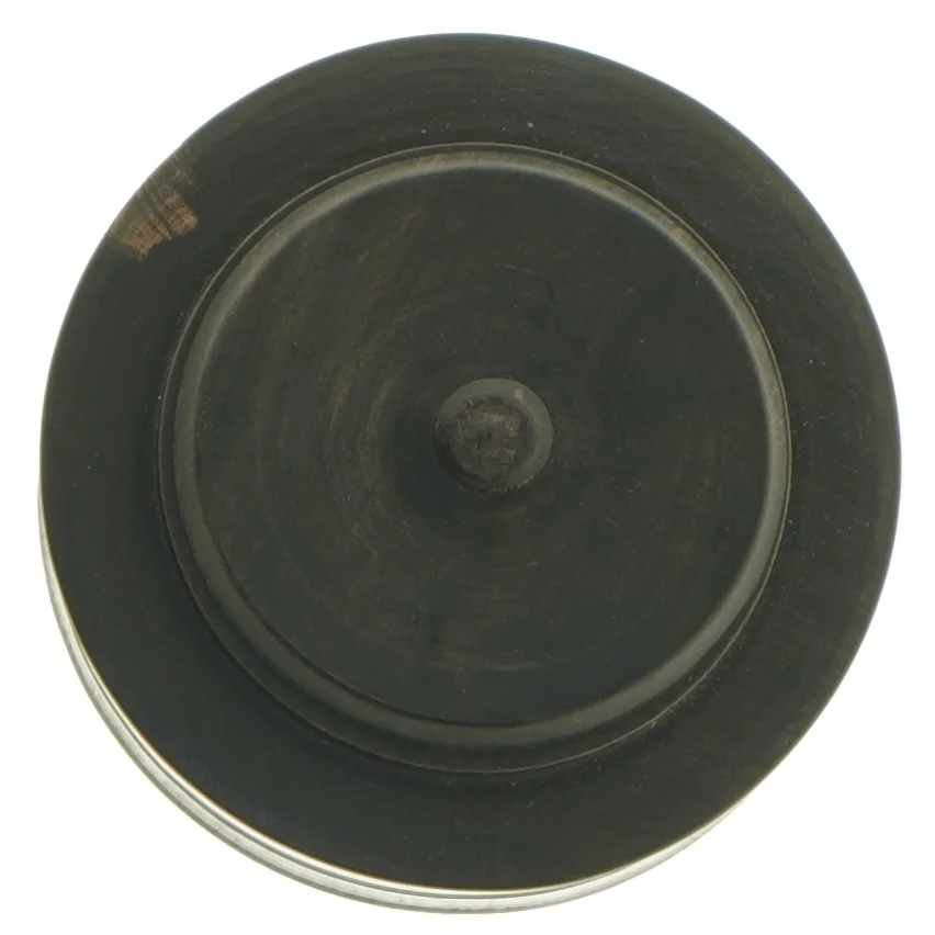 Gl. træ æske med låg (str. Ø. 11 cm. h 6 cm)