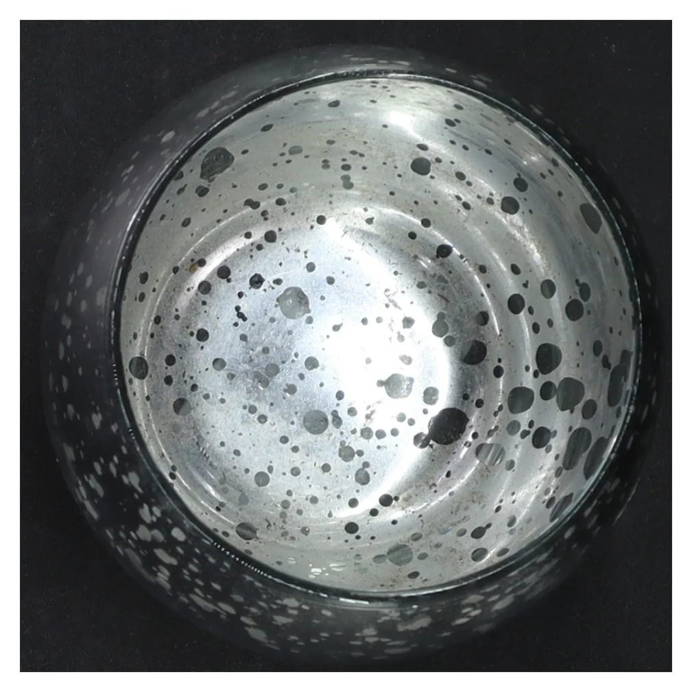 Dekorativ glasvase med boblemønster (str. H. 10 cm)