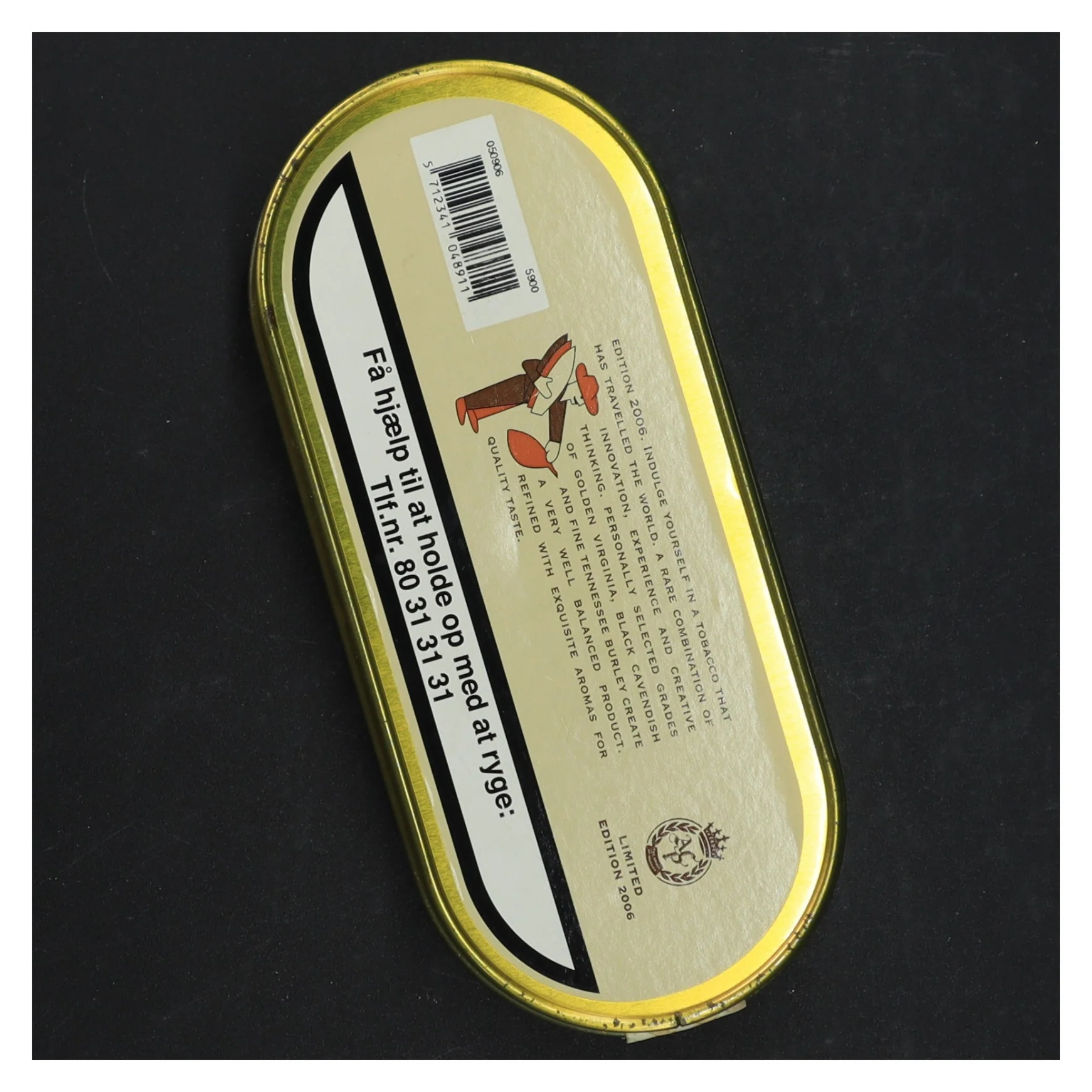 Gammel tobaksdåse  (str. 18 x 8 cm)