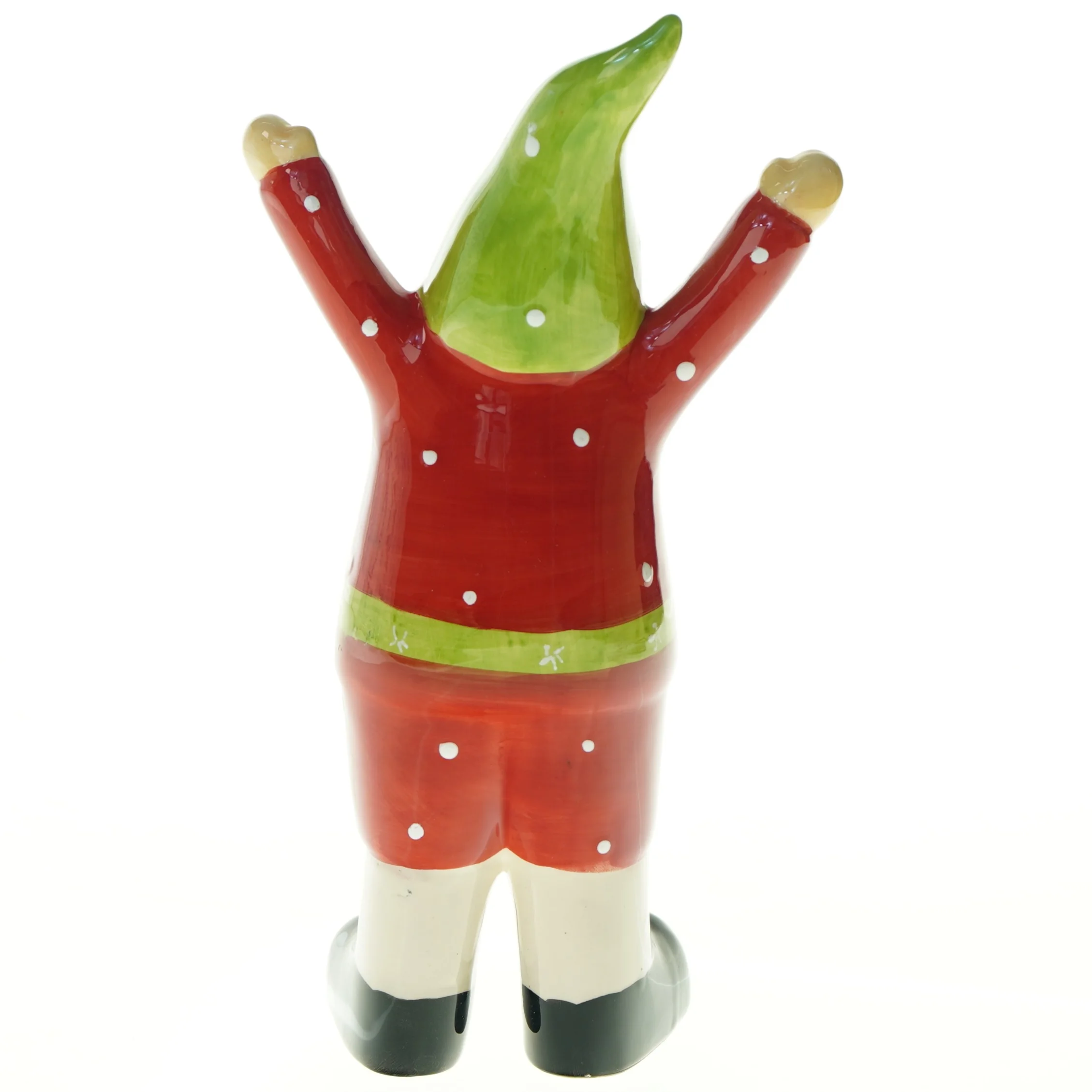 Keramisk julemandsfigur