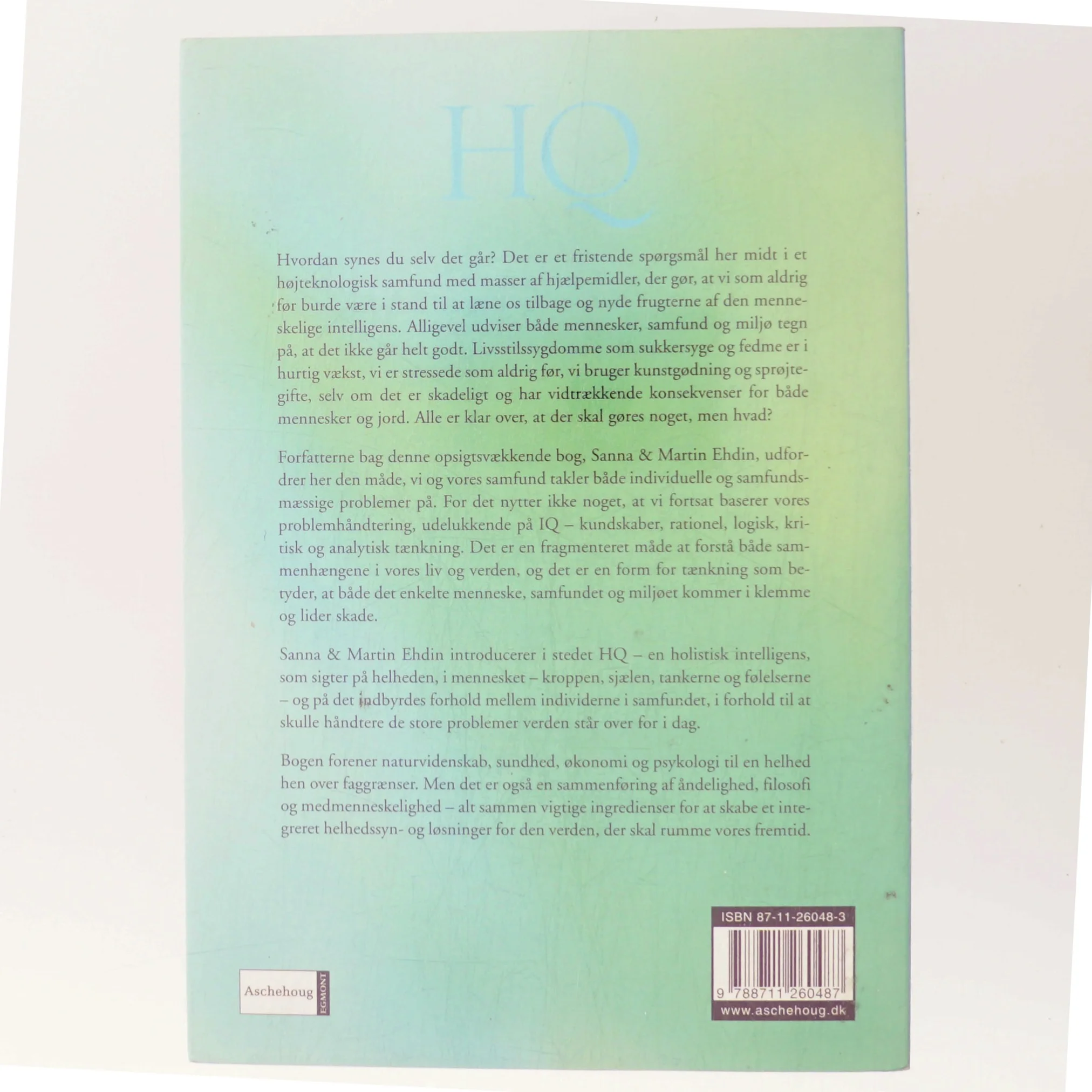HQ - det menneskelige helhedssyn (Bog)