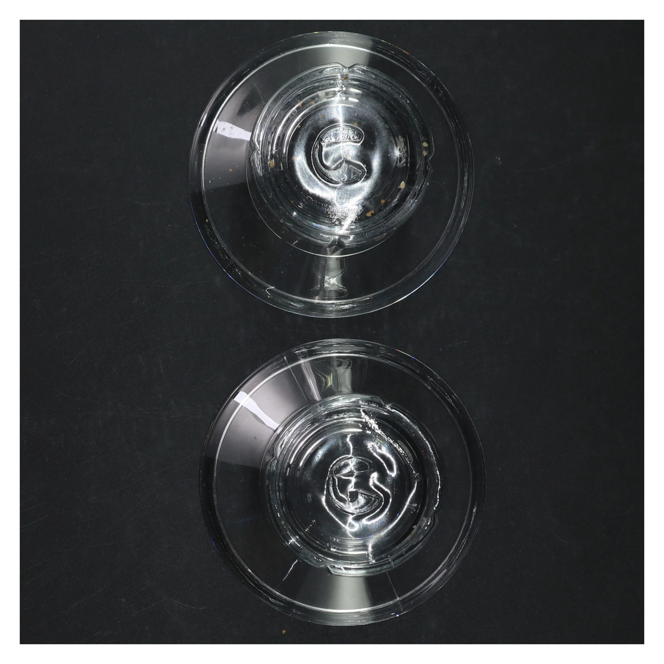 Glaslysestager fra Rosendahl (str. H. 6,5 cm ø. 10,5 cm)