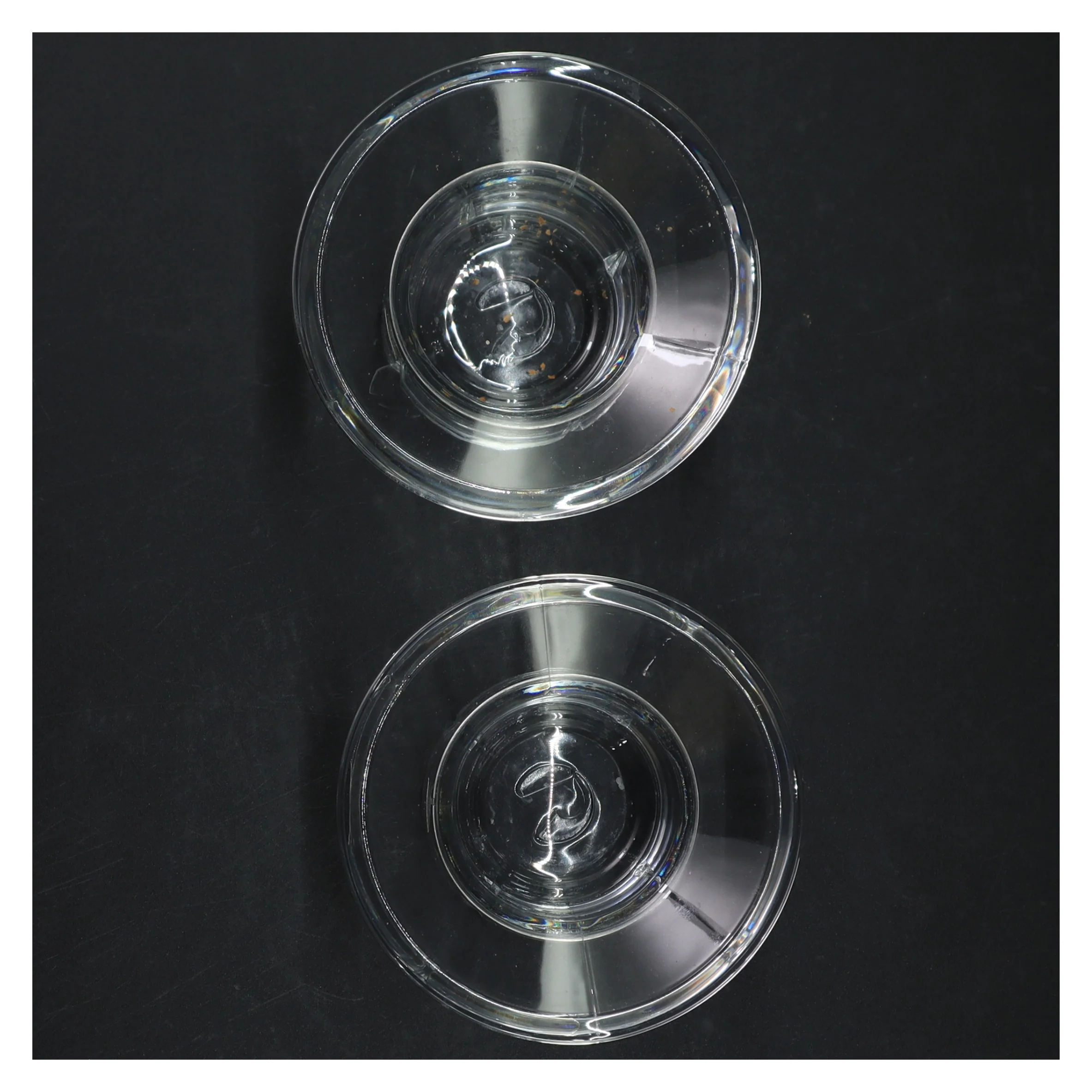 Glaslysestager fra Rosendahl (str. H. 6,5 cm ø. 10,5 cm)