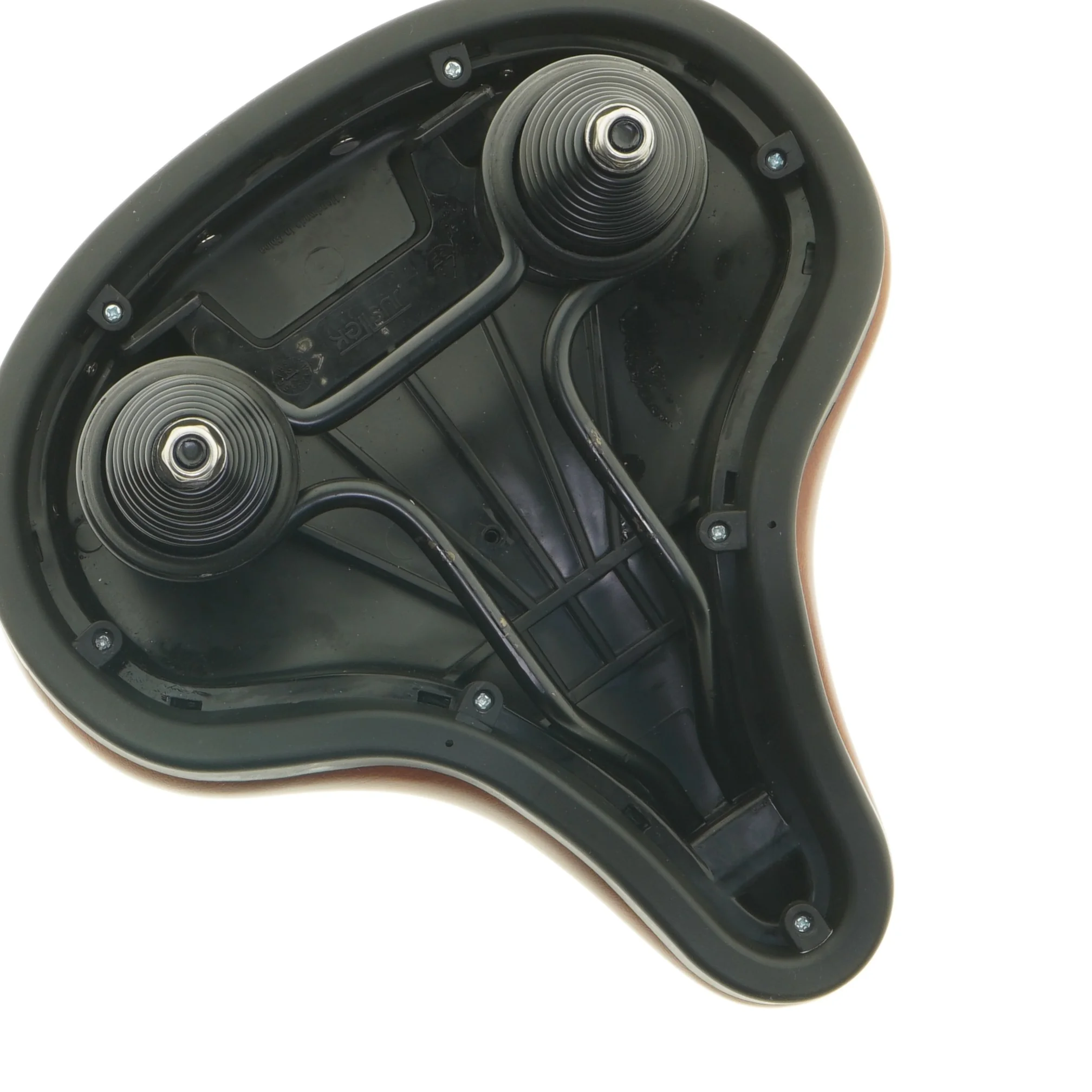 Lædersadel til cykel (str. 25 x 27 cm)