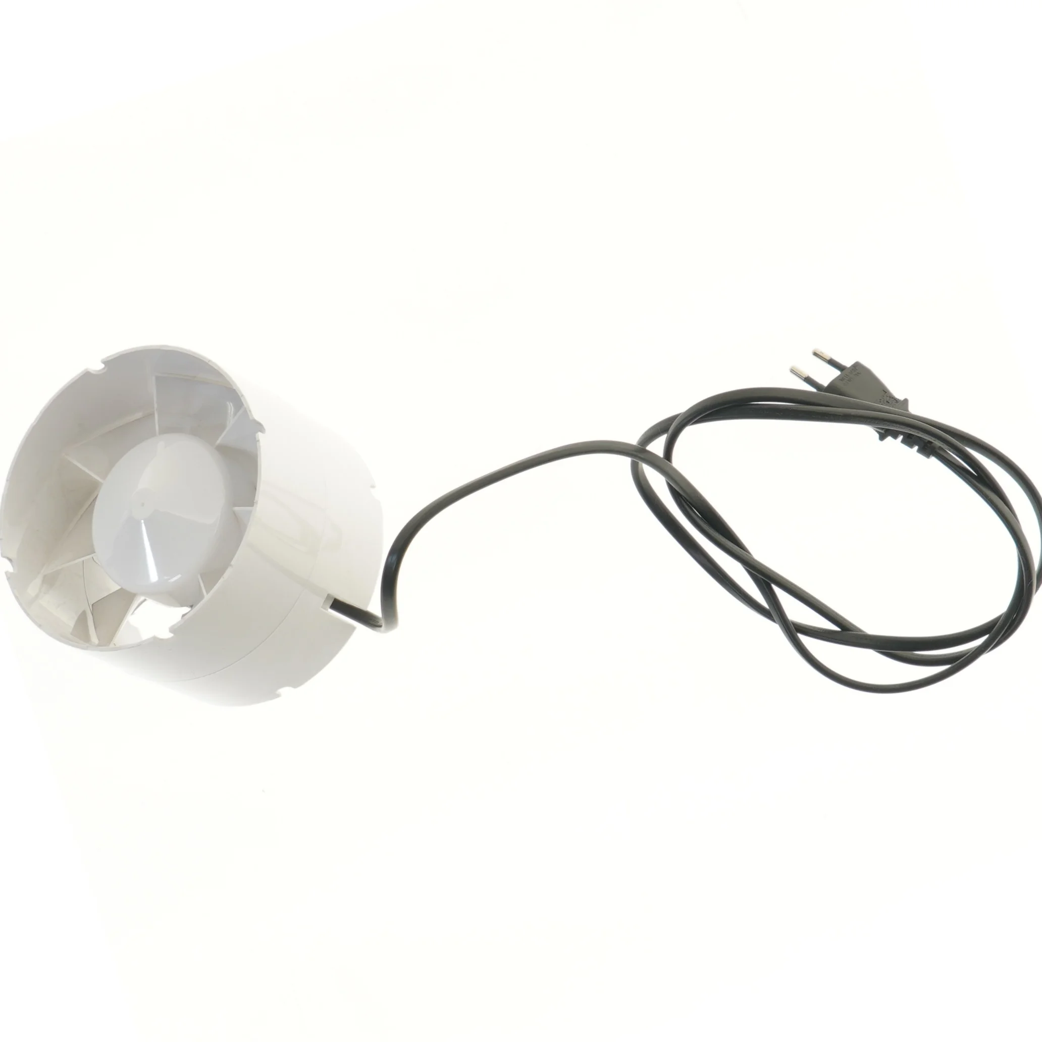 Rørventilator ø125 - ventilator med ledning fra Biltema (str. ø 12,5 cm, 9 cm)