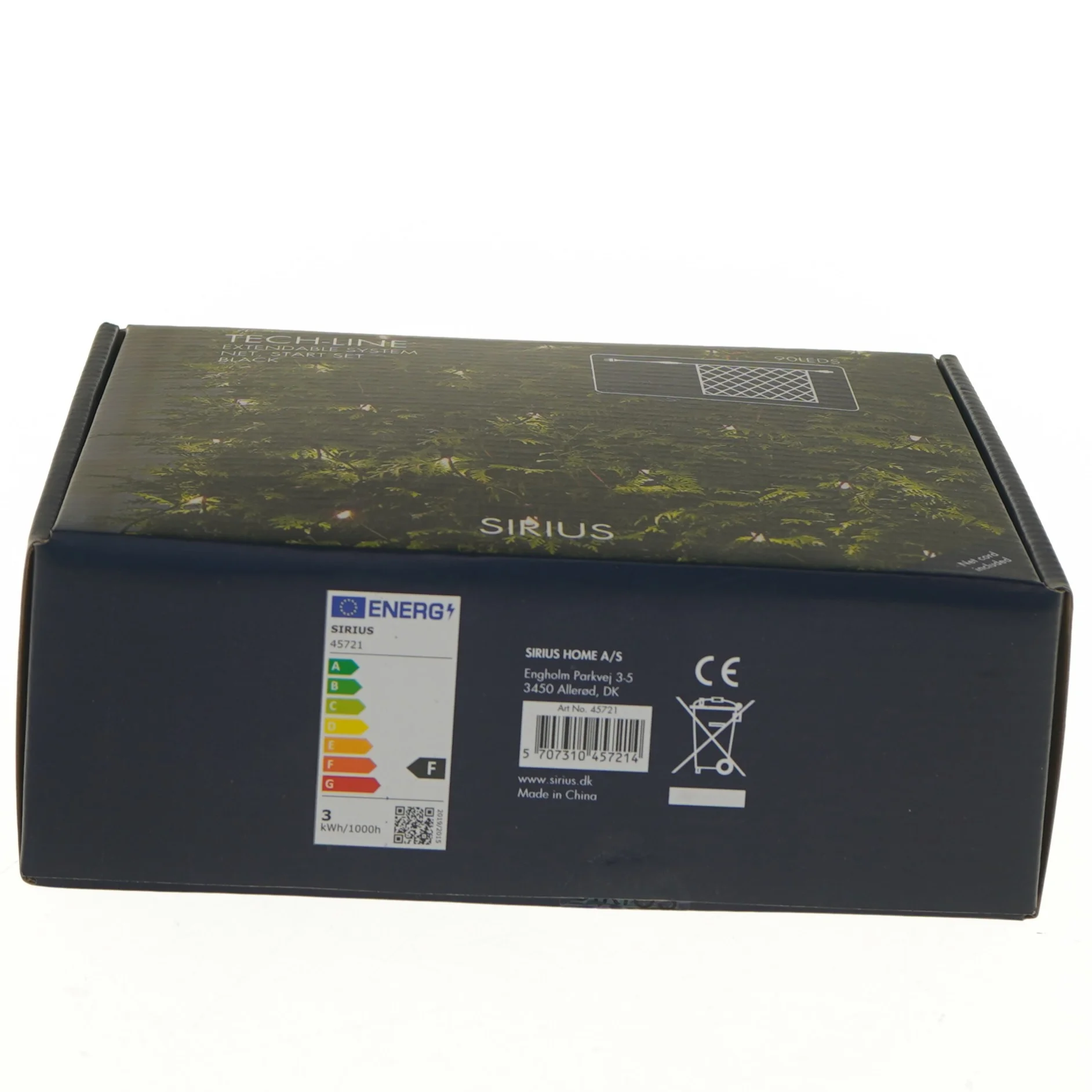 Sirius Tech-Line lyskæde net fra Sirius (str. 120x120 cm)