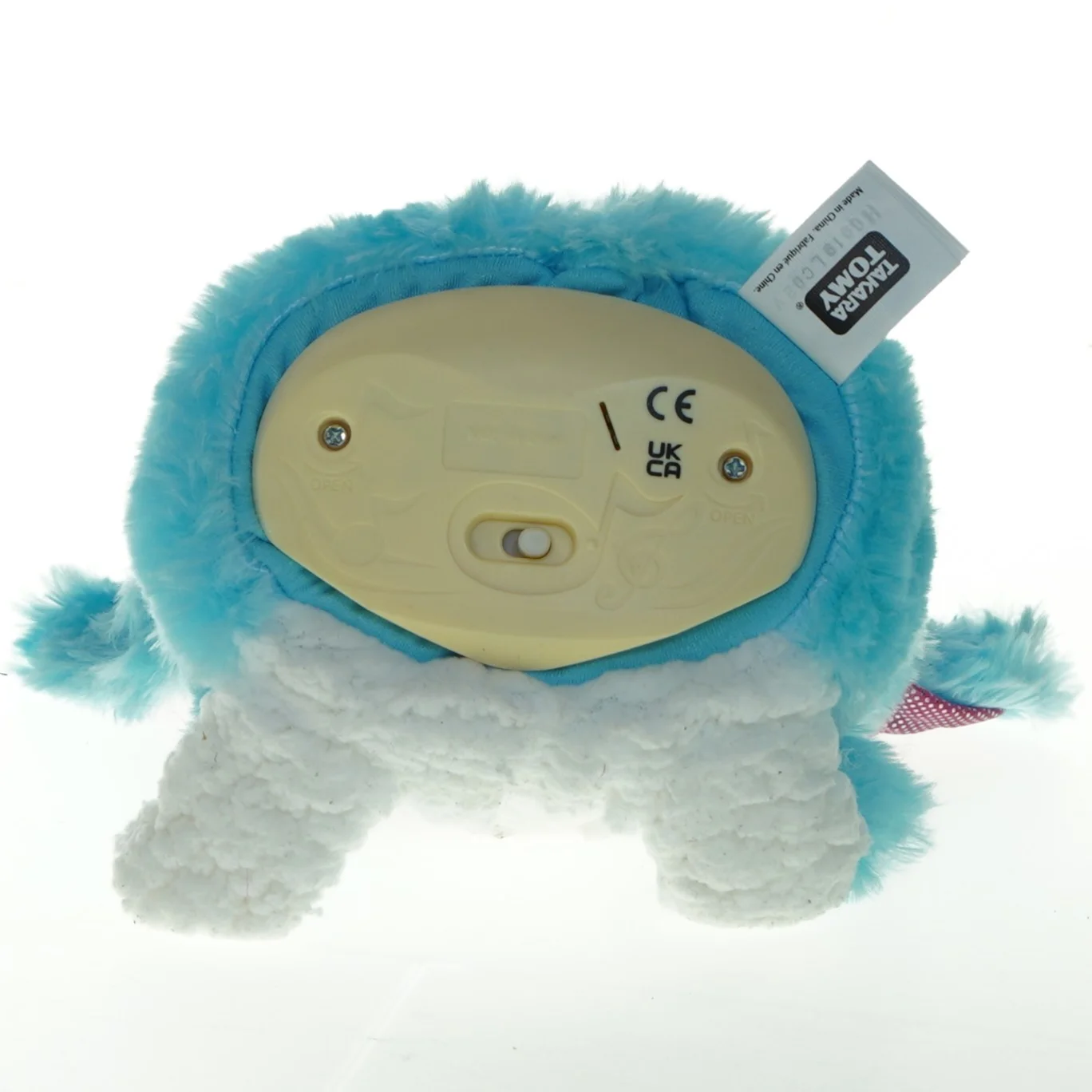 Interaktivt plysbamse legetøj fra Takara Tomy (str. 17x14x10 cm)