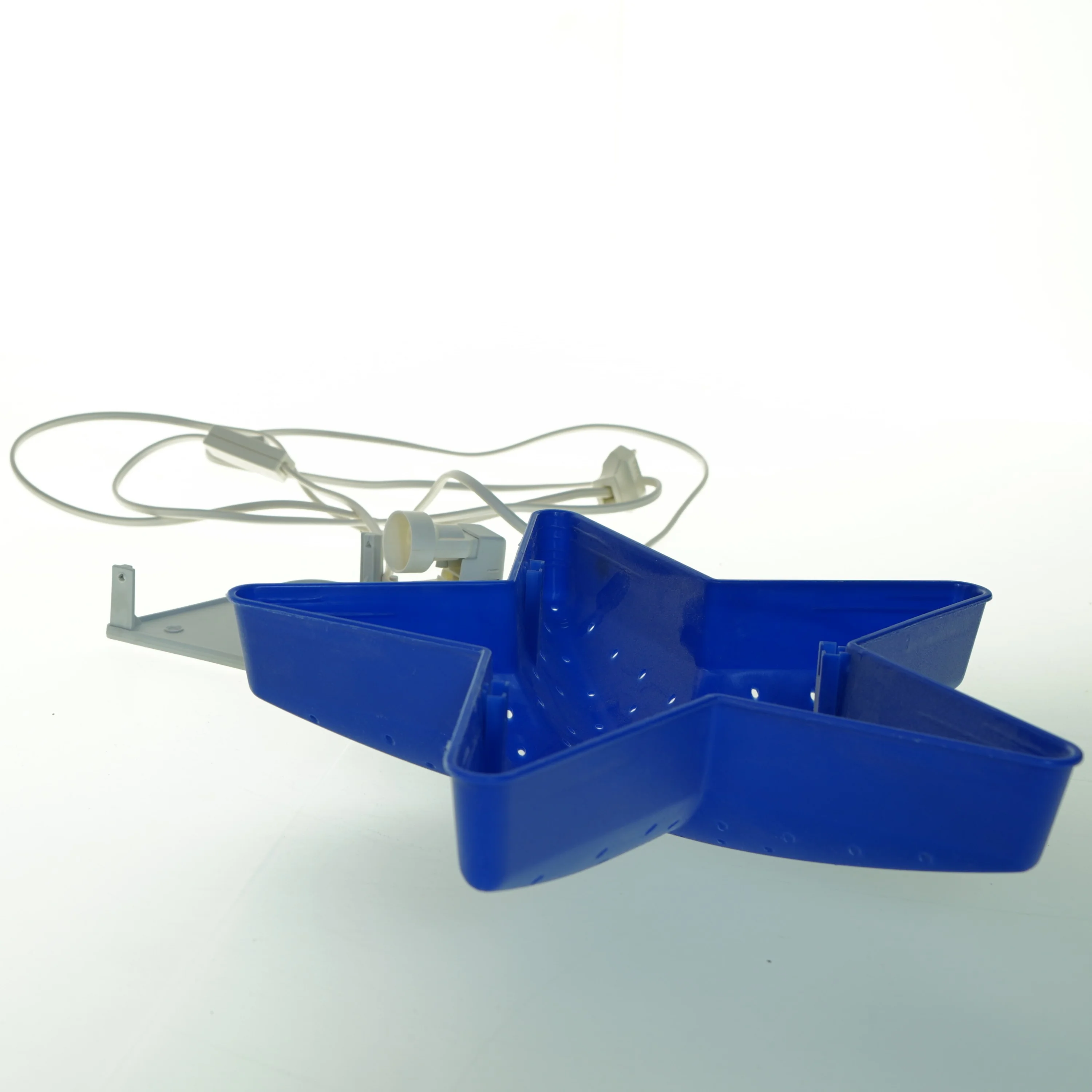 Blå stjerneformet lampe fra IKEA (str. 28x10 cm)