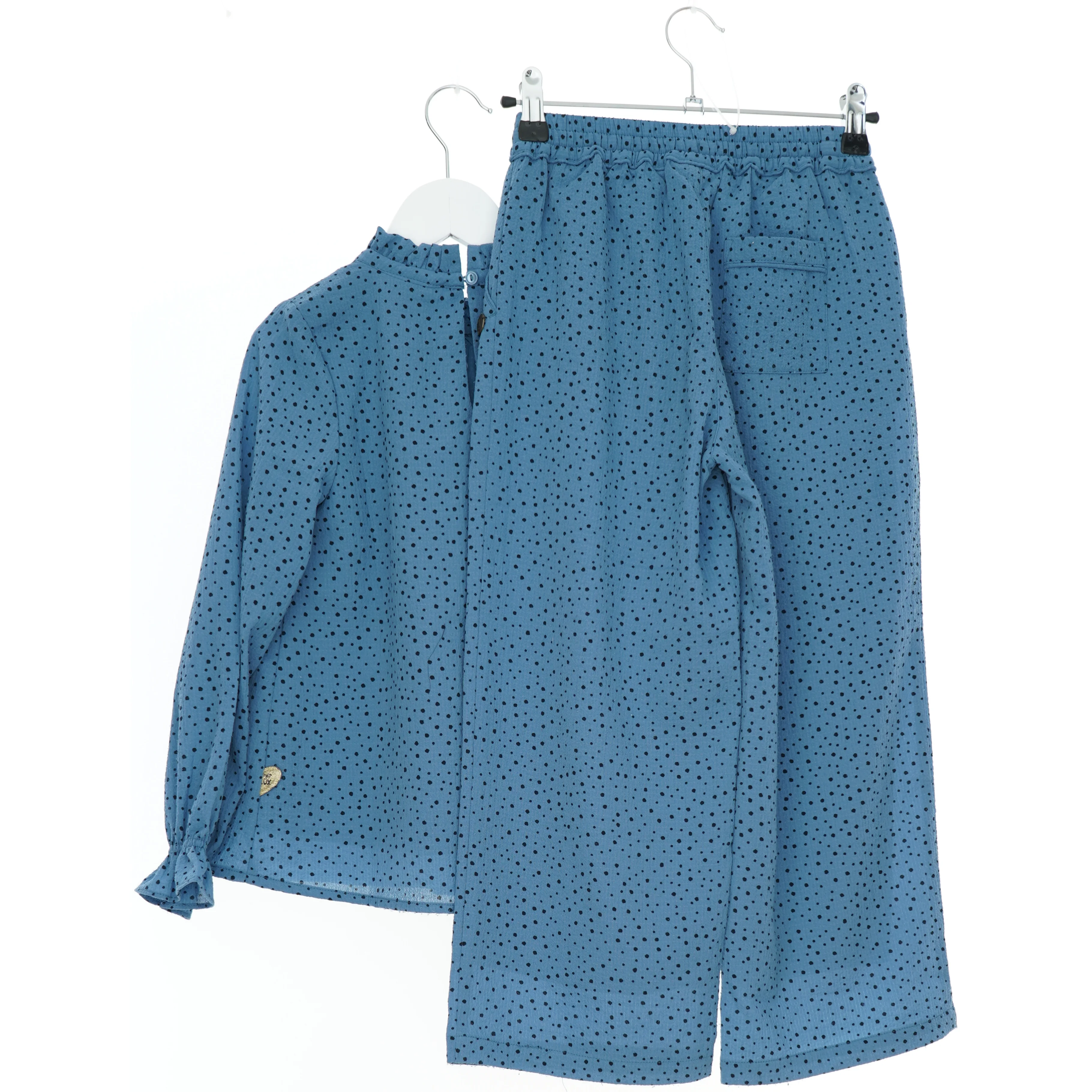 Blå Prikket Sæt fra Pomp de Lux (str. 122) fra Pomp de Lux (str. 122)