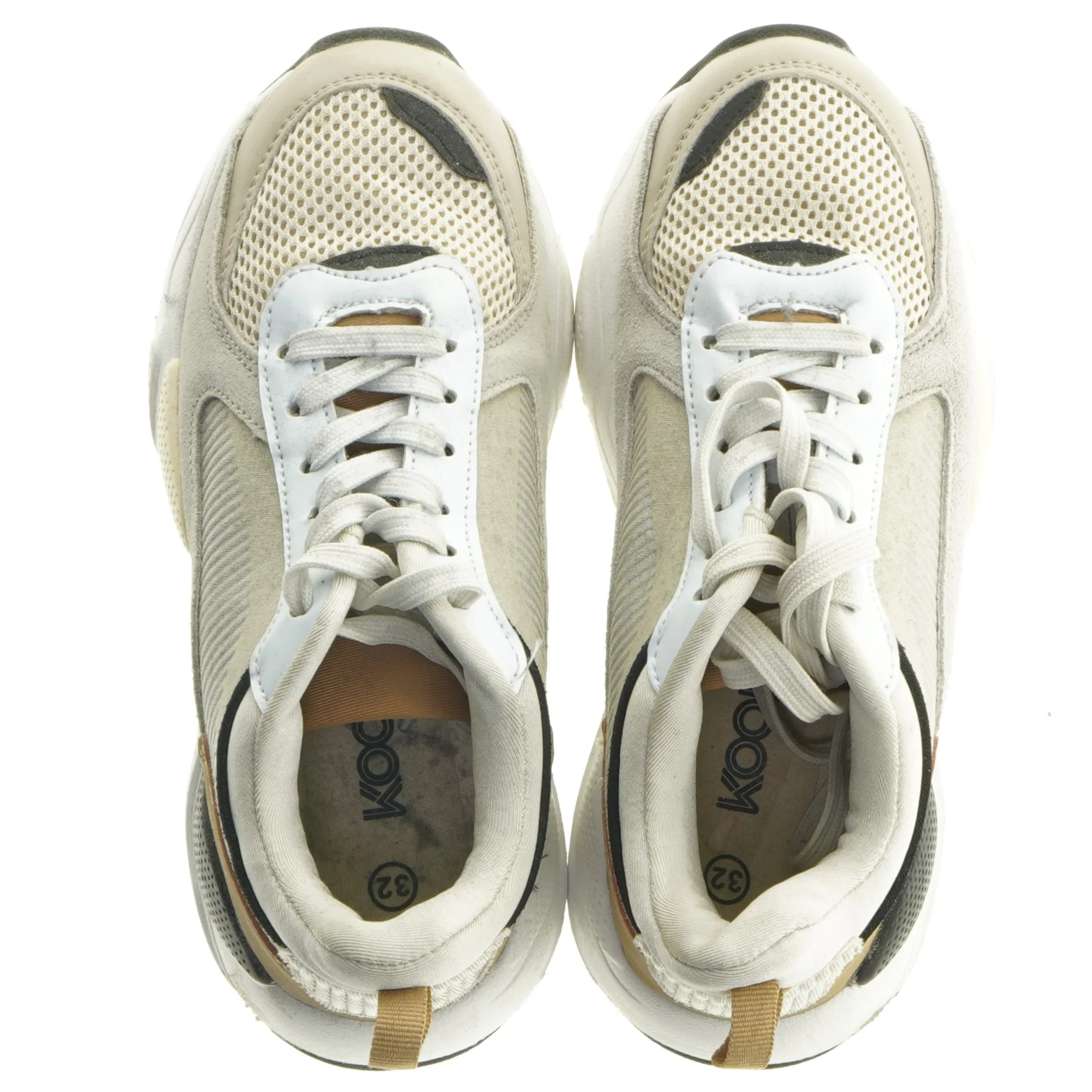 Hvide og beige sneakers fra Kool (str. 32 )