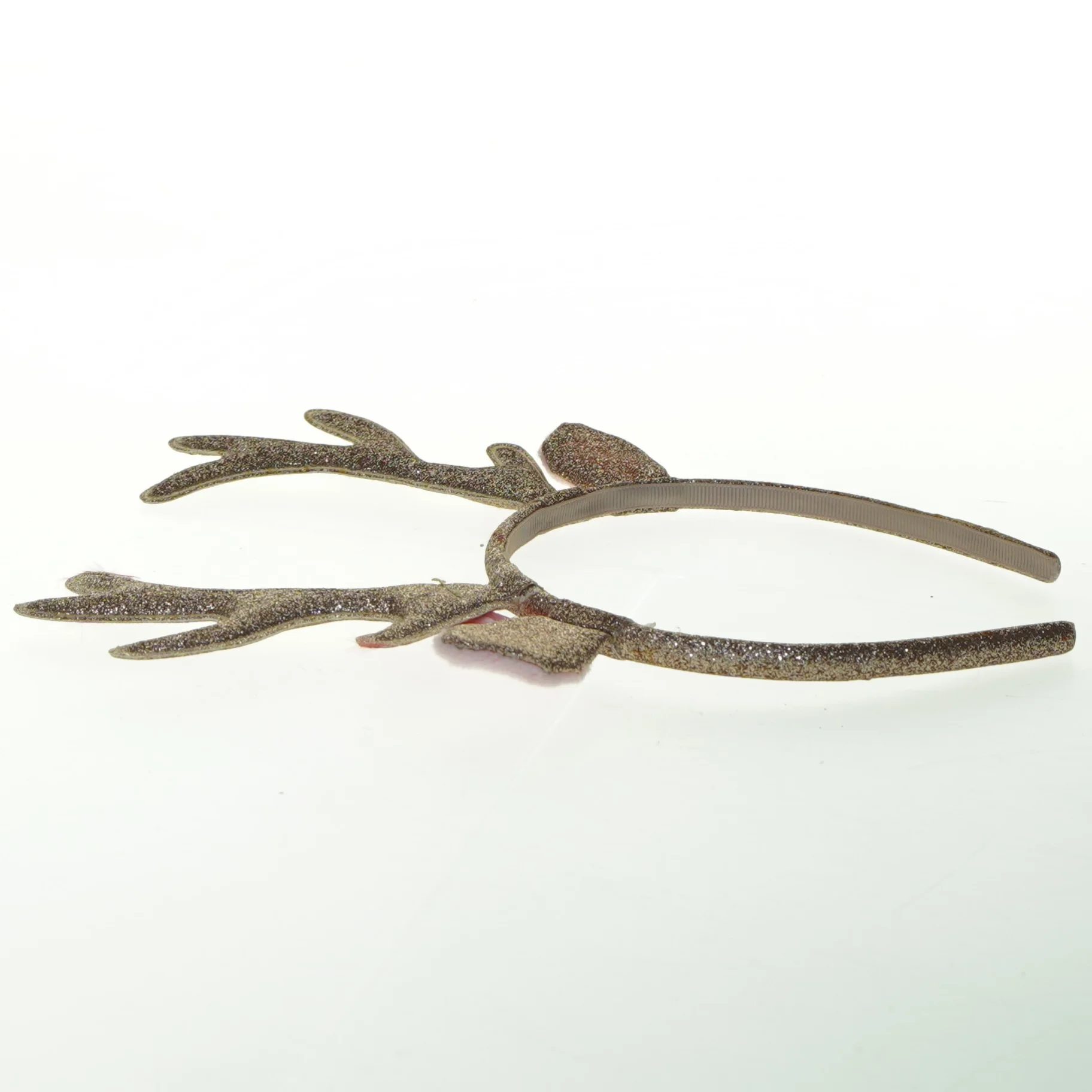 Glitrende rensdyrhårbøjle (str. 12x17 cm)