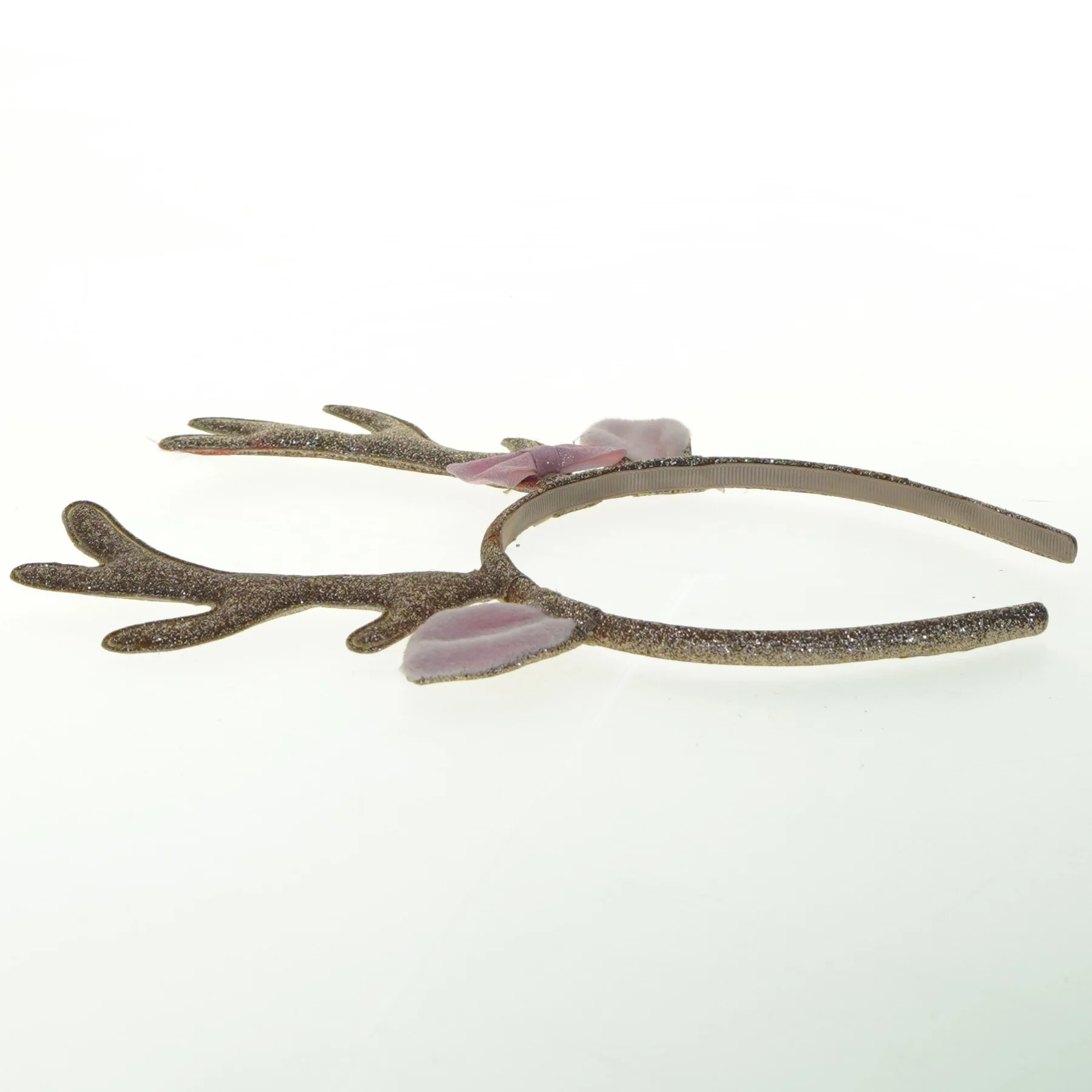 Glitrende rensdyrhårbøjle (str. 12x17 cm)