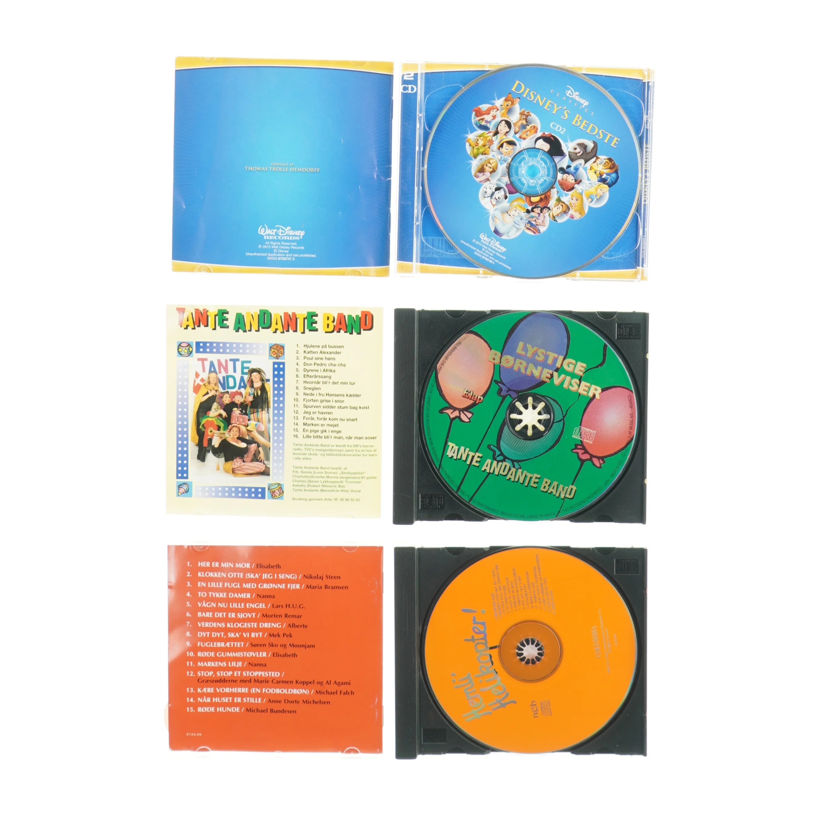 Forskellige cd´er fra cd