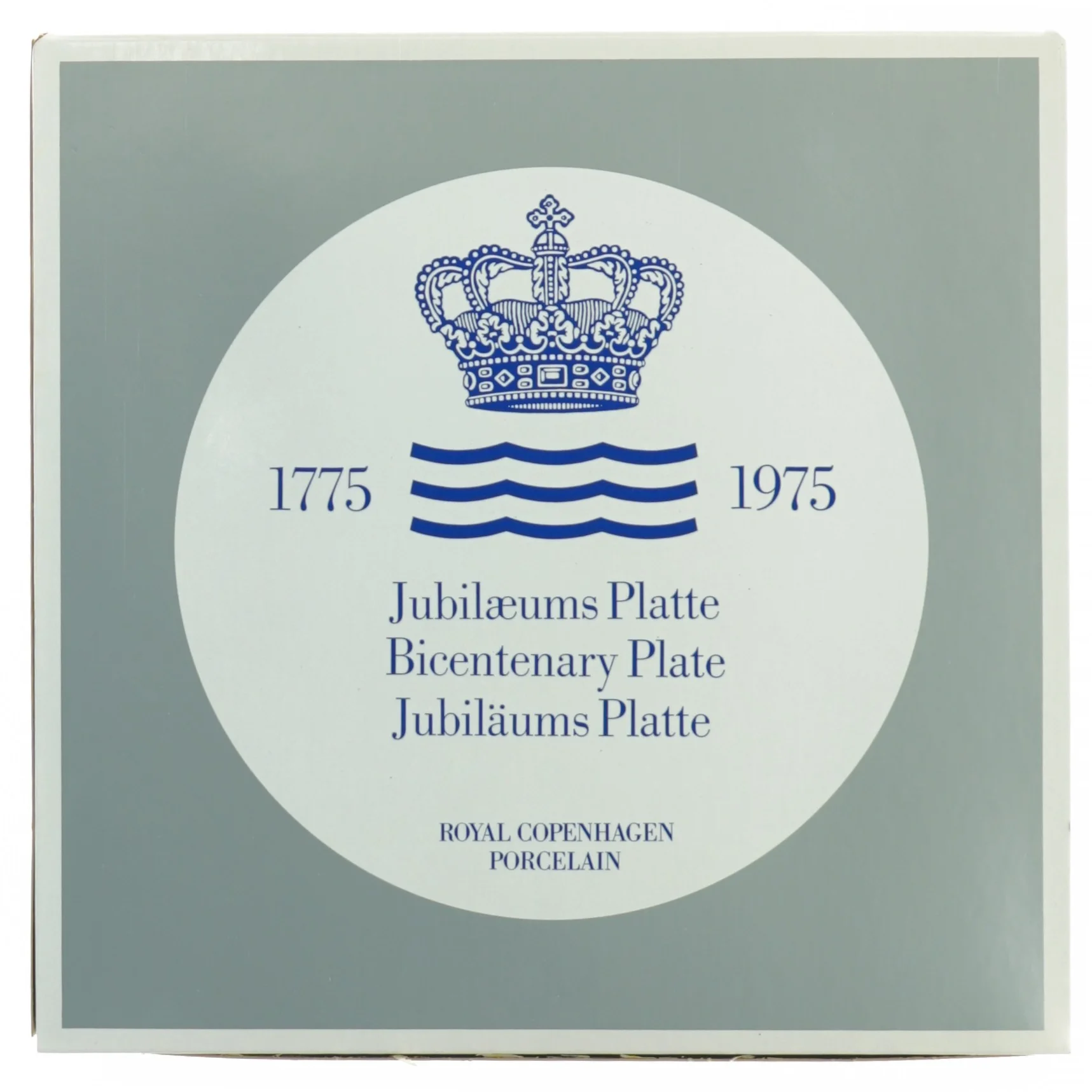 Royal Copenhagen Jubilæumsplatte fra Royal Copenhagen (str. Diameter 18 cm)