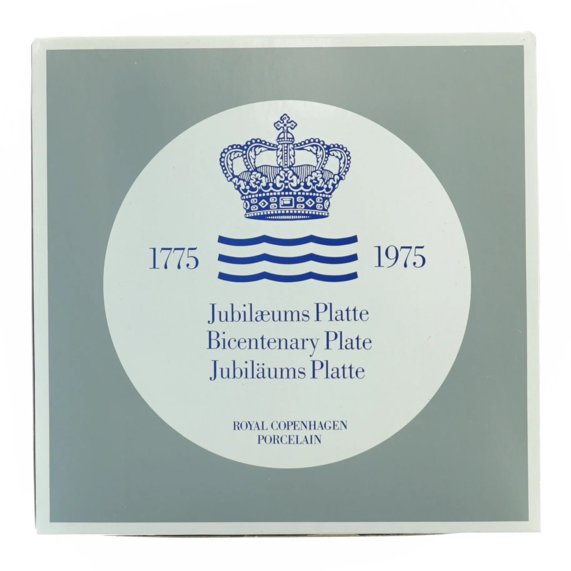 Royal Copenhagen Jubilæumsplatte fra Royal Copenhagen (str. Diameter 18 cm)