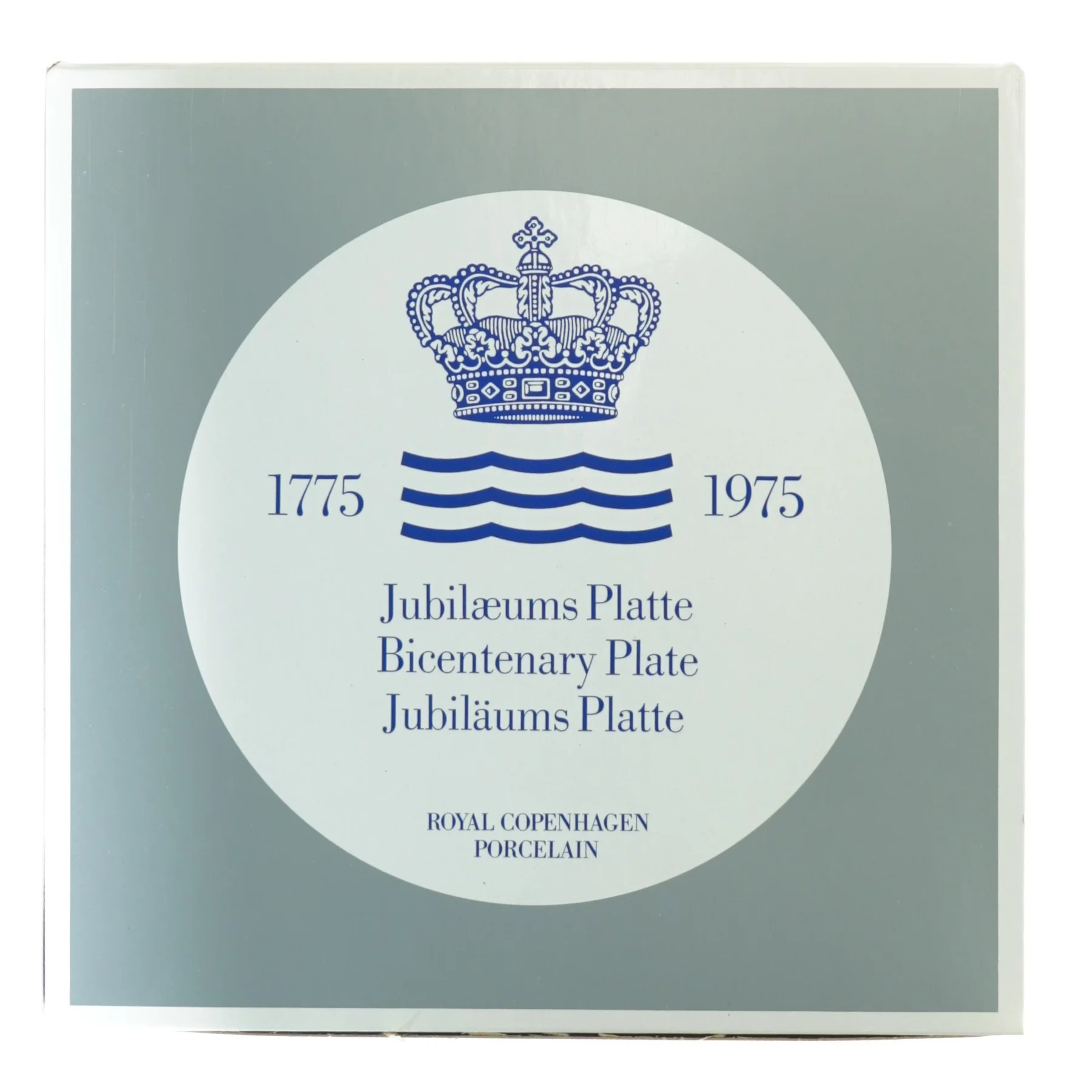 Royal Copenhagen Jubilæumsplatte fra Royal Copenhagen (str. Diameter 18 cm)