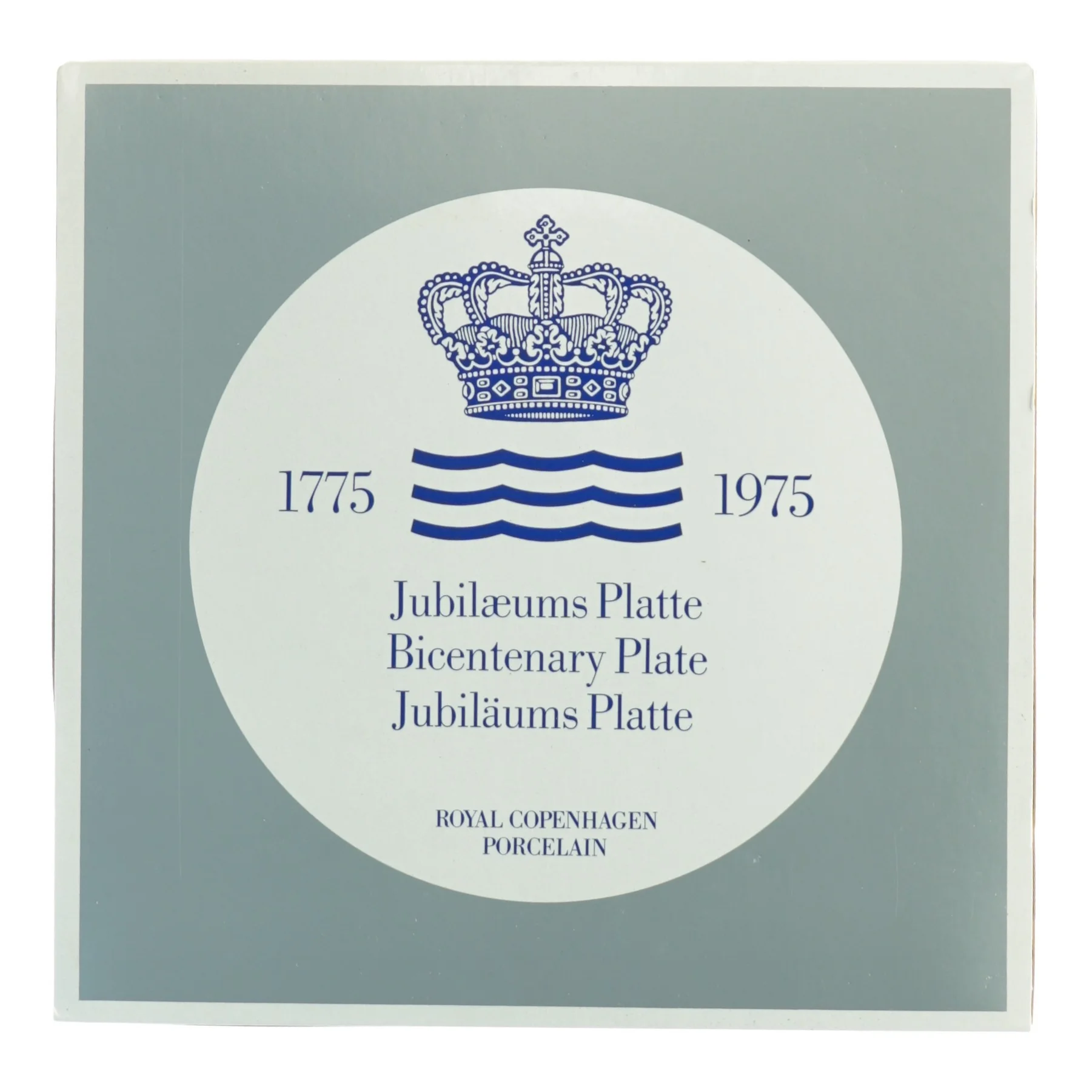 Royal Copenhagen Jubilæumsplatte fra Royal Copenhagen (str. Diameter 18 cm)