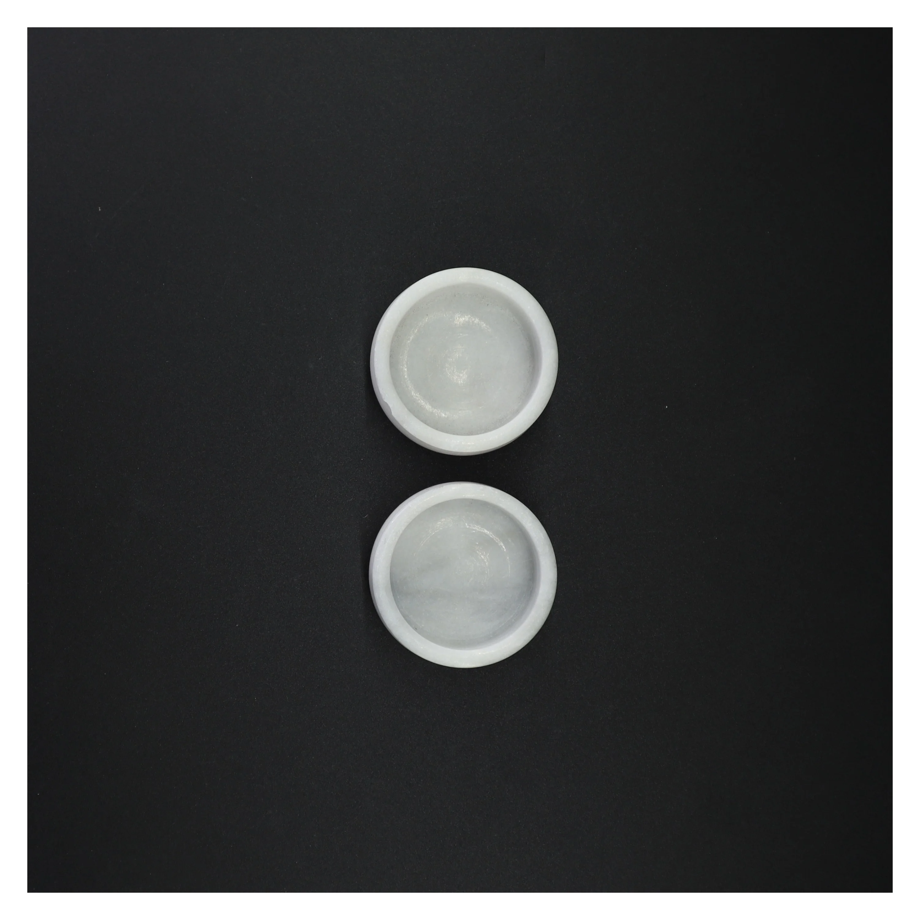 Hvide marmorskåle (str. 7 x 3 cm)