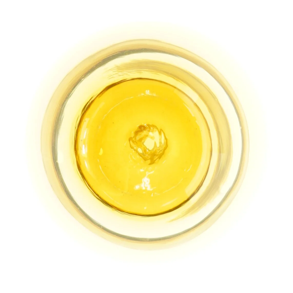 Gul glasvase (str. 20 x 13 cm)