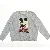 Grå sweatshirt med Mickey Mouse motiv (str.  55x60 cm)