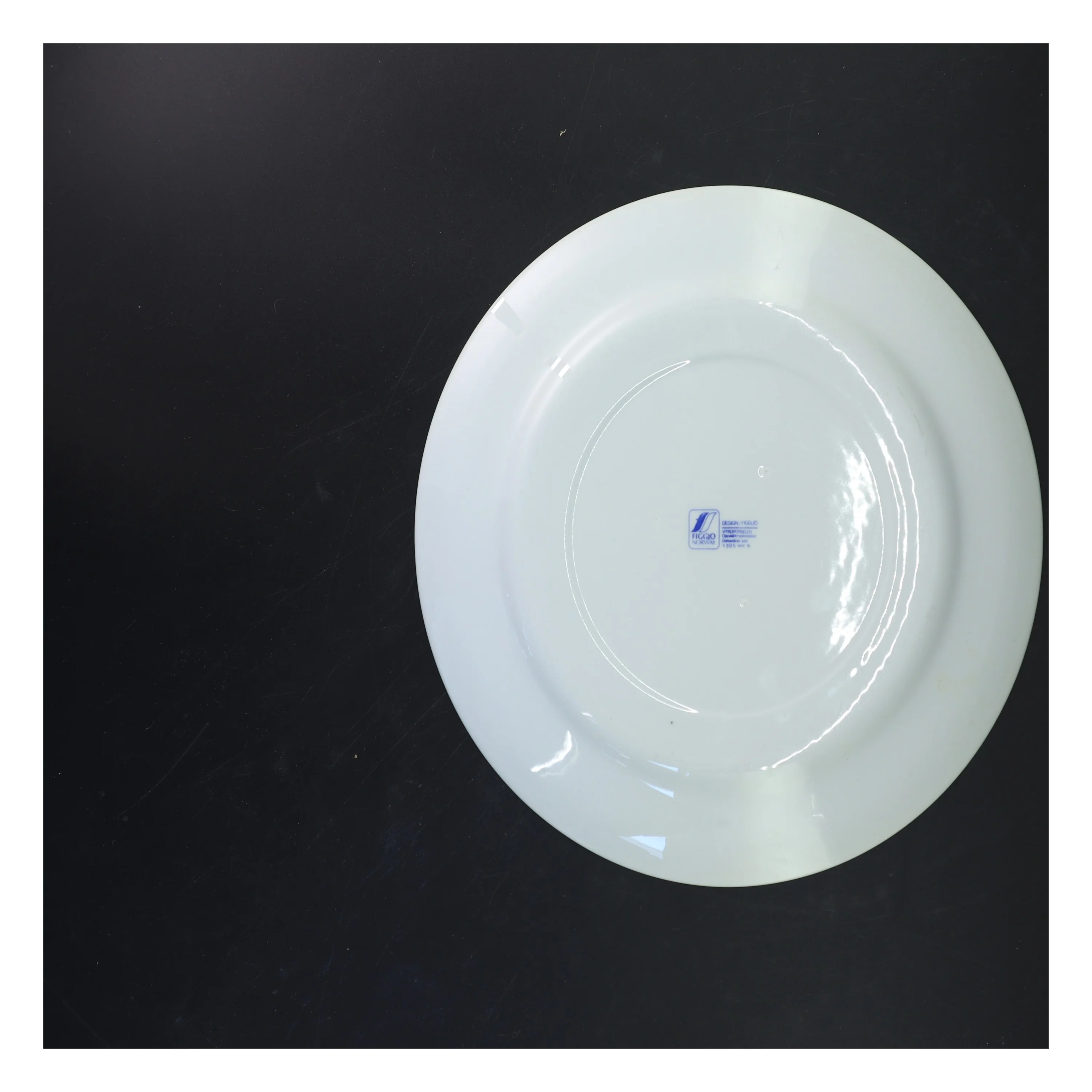 Hvid tallerken (str. Ø 30 cm)