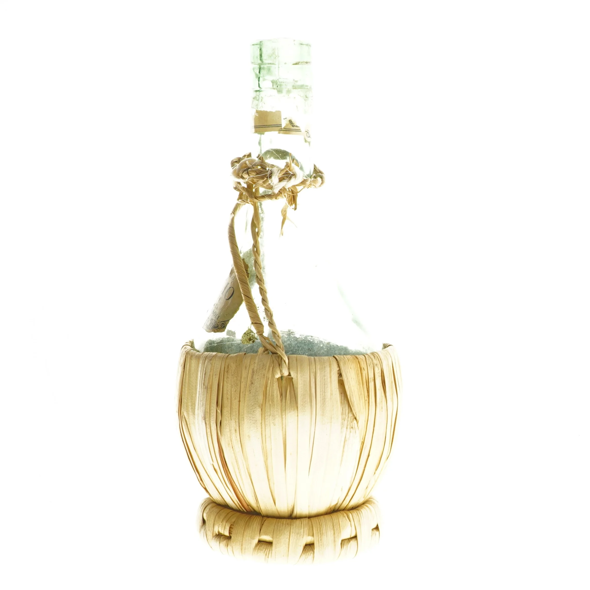 Ægte Chianti Bast flaskevinflaske (str. 24 cm)