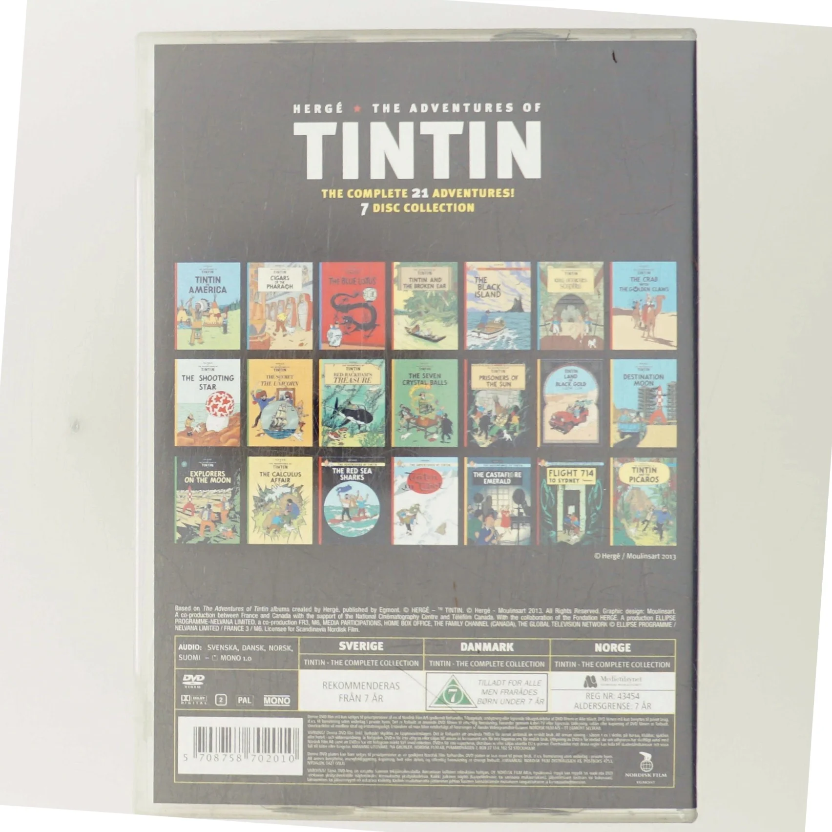 The Adventures of Tintin - the Complete 21 Adventures (DVD)