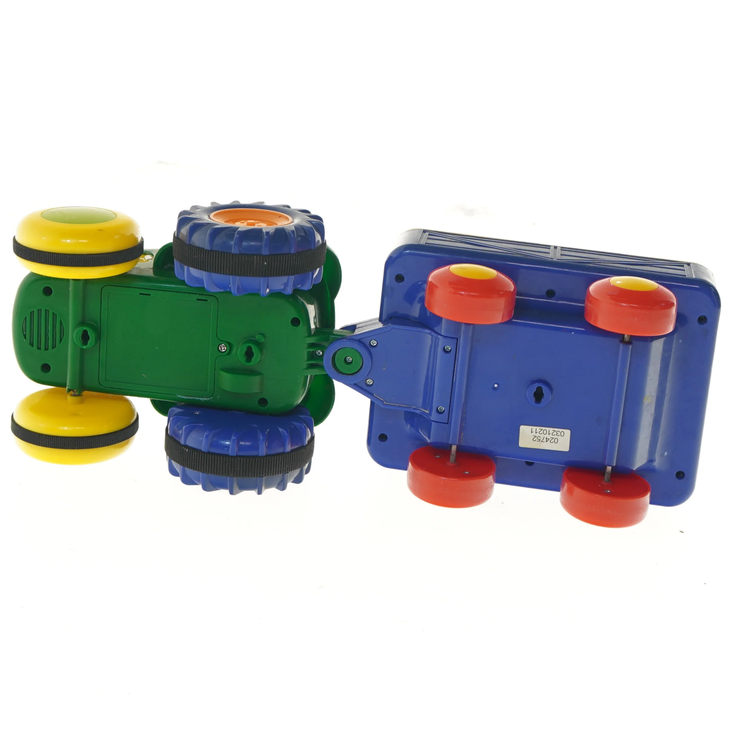 Legetøjstraktor med anhænger (str. 40x13x10 cm)