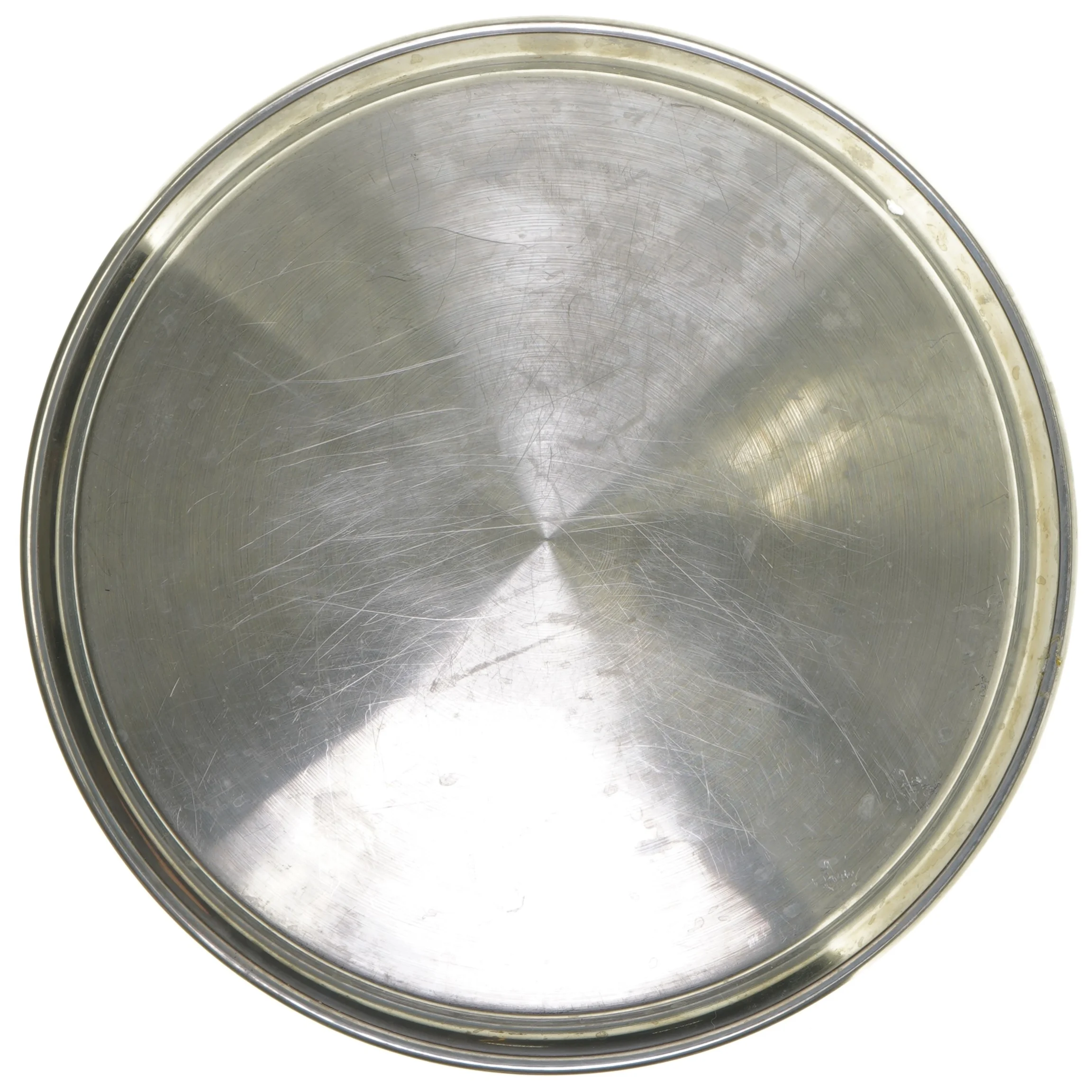 Rund, rustfrit stål fad (str. Ø 29,5 cm)