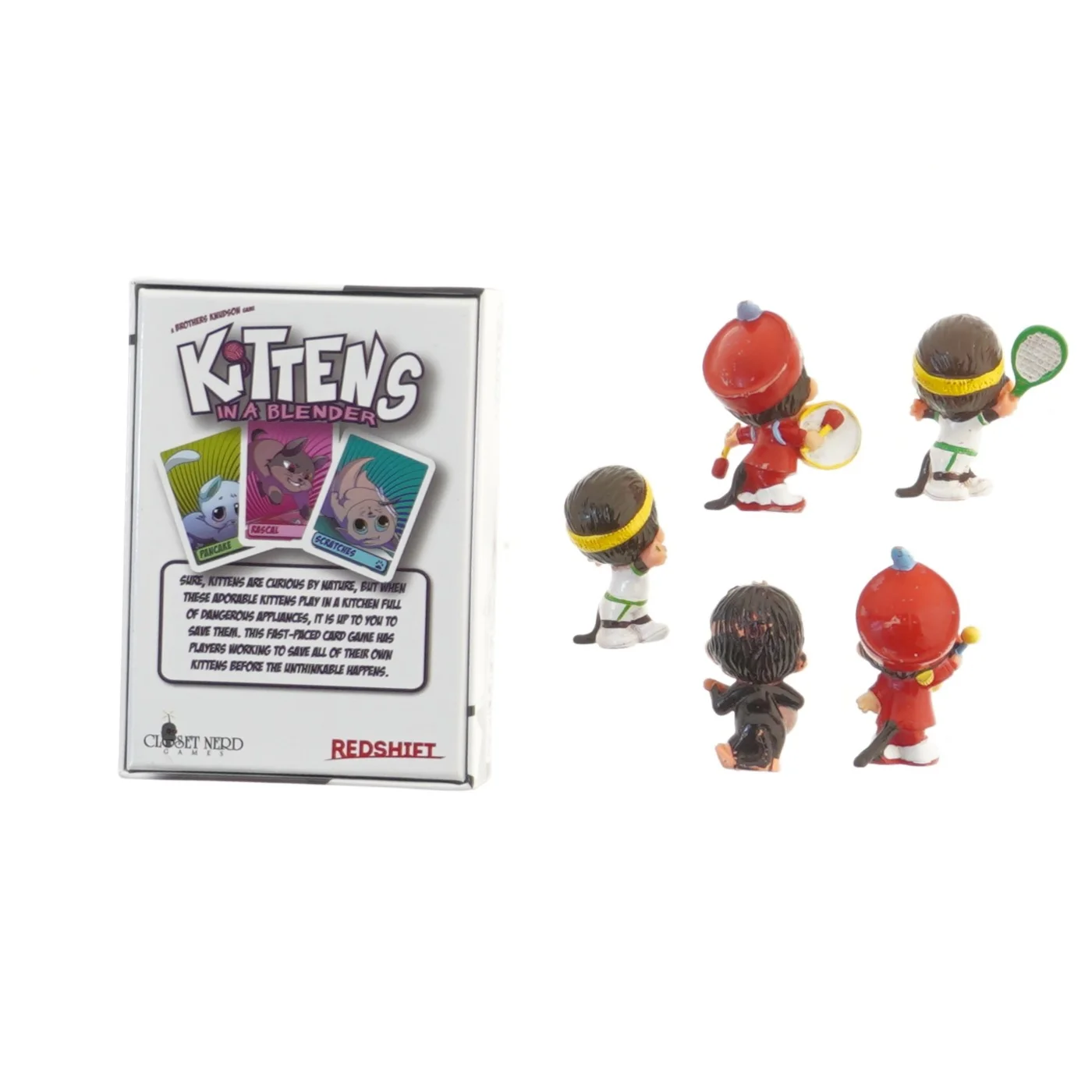 Kittens in a Blender kortspil og figurer fra Redshift (str. 18 cm)