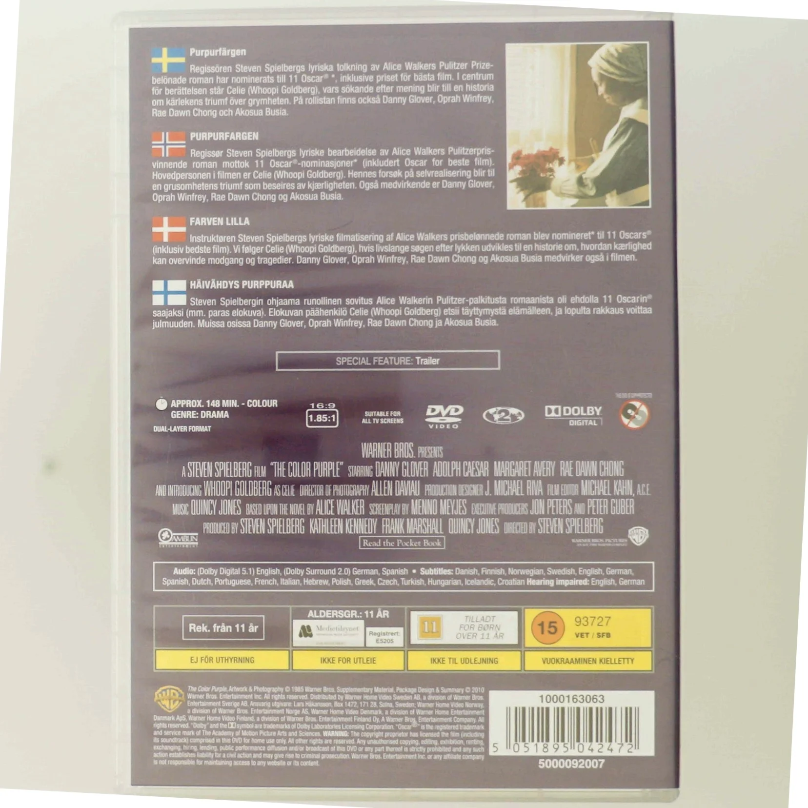 DVD 'The Color Purple' fra Warner Bros.