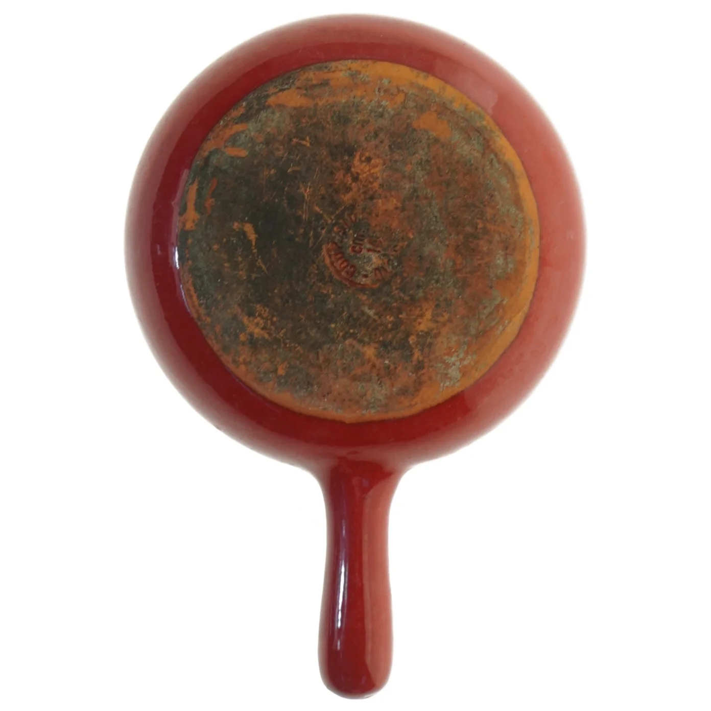 Vintage Rød Stegepande (str. Ø 14 cm)