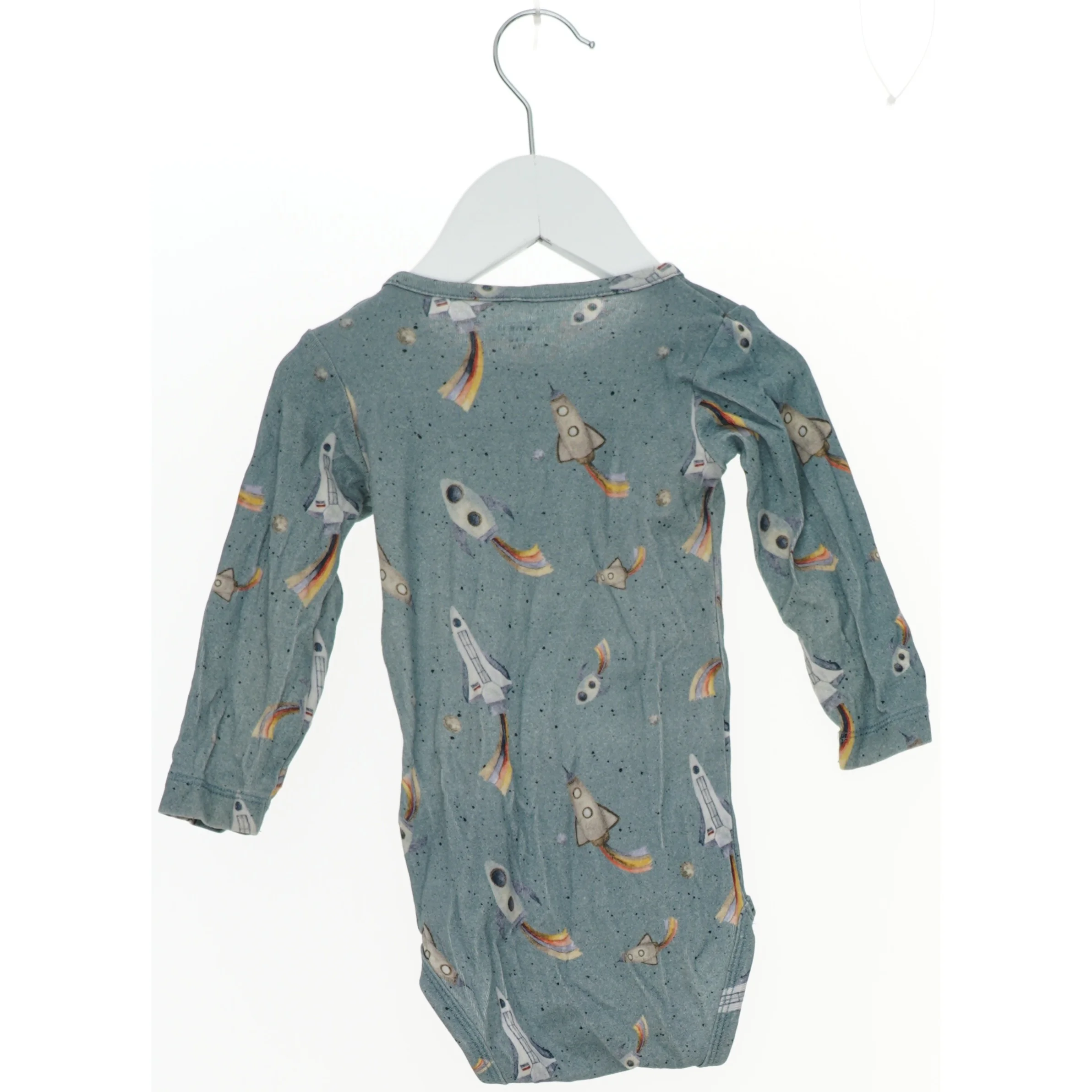 Børne bodystocking med rumraketmotiv fra Name It (str. 74)