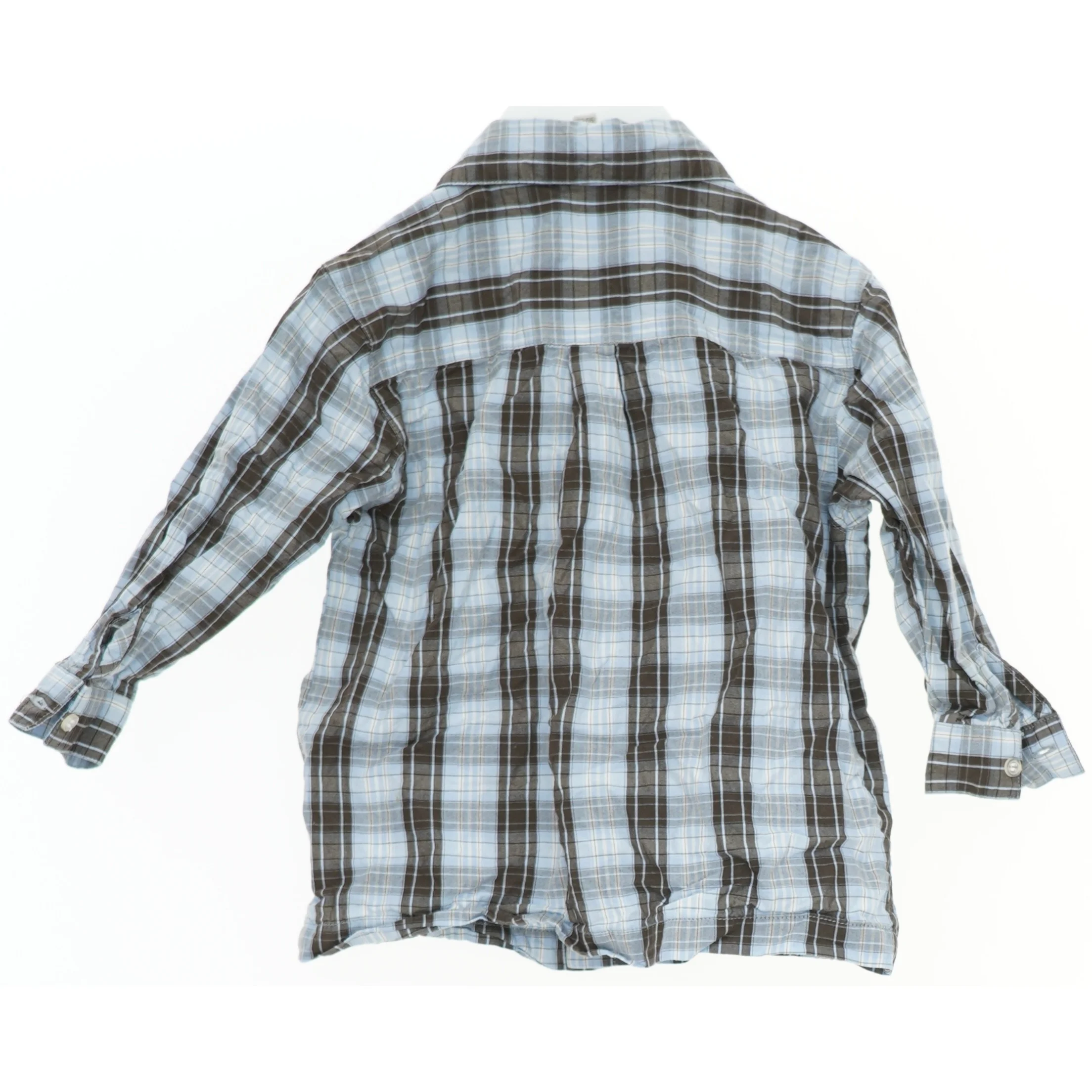 Langærmet ternet skjorte fra Mads & Mette (str. 92)