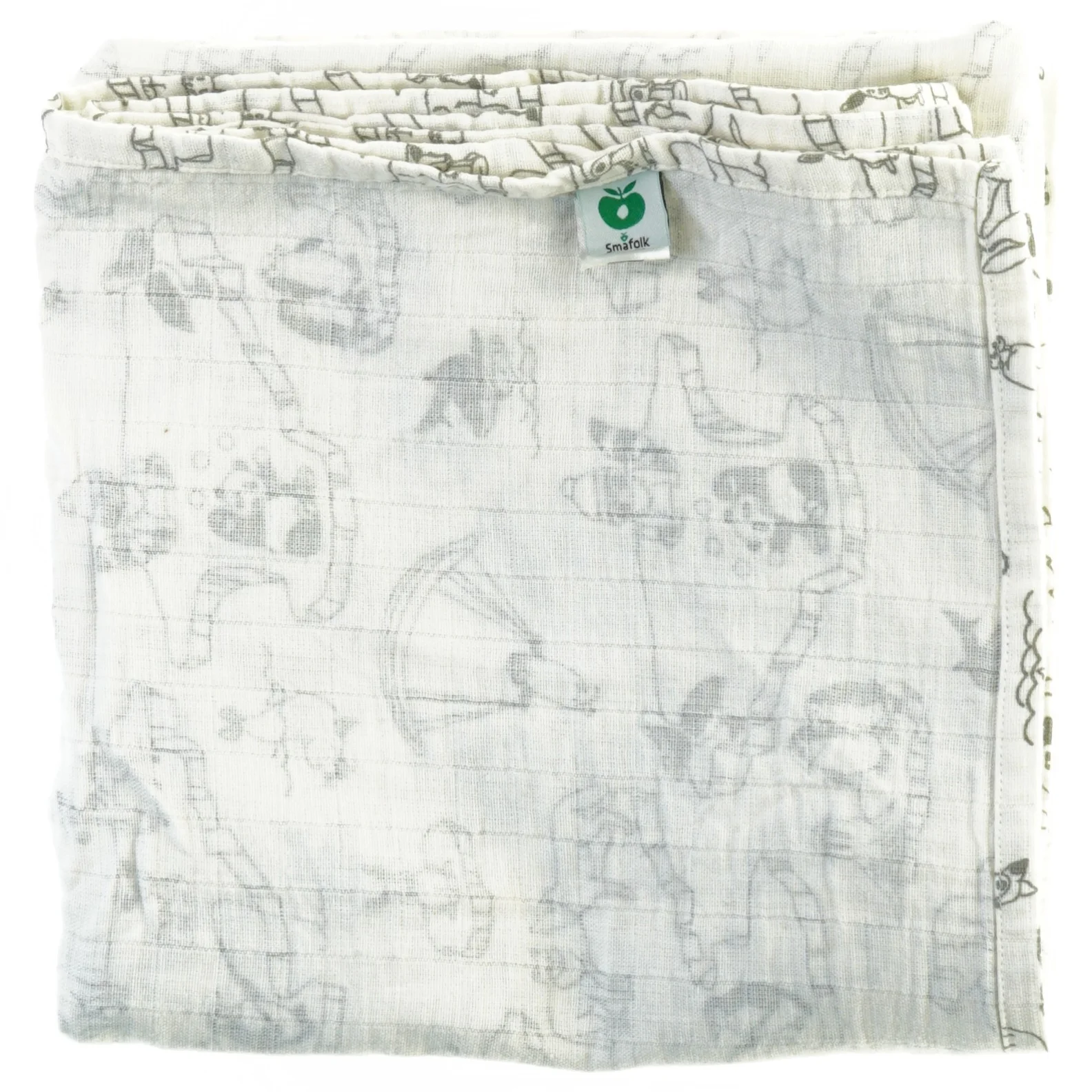 Sengetæppe fra Småfolk (str. 113 x 115 cm)