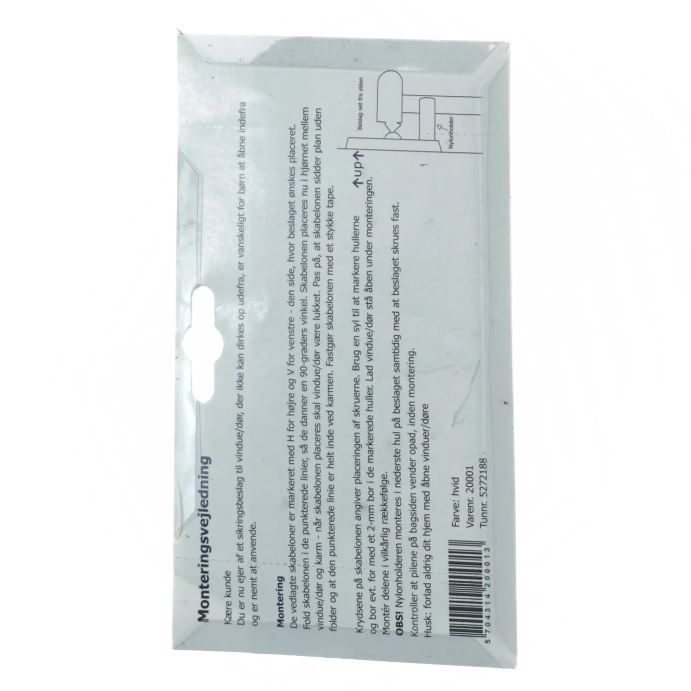 Universalt sikringsbeslag til vinduer og døre