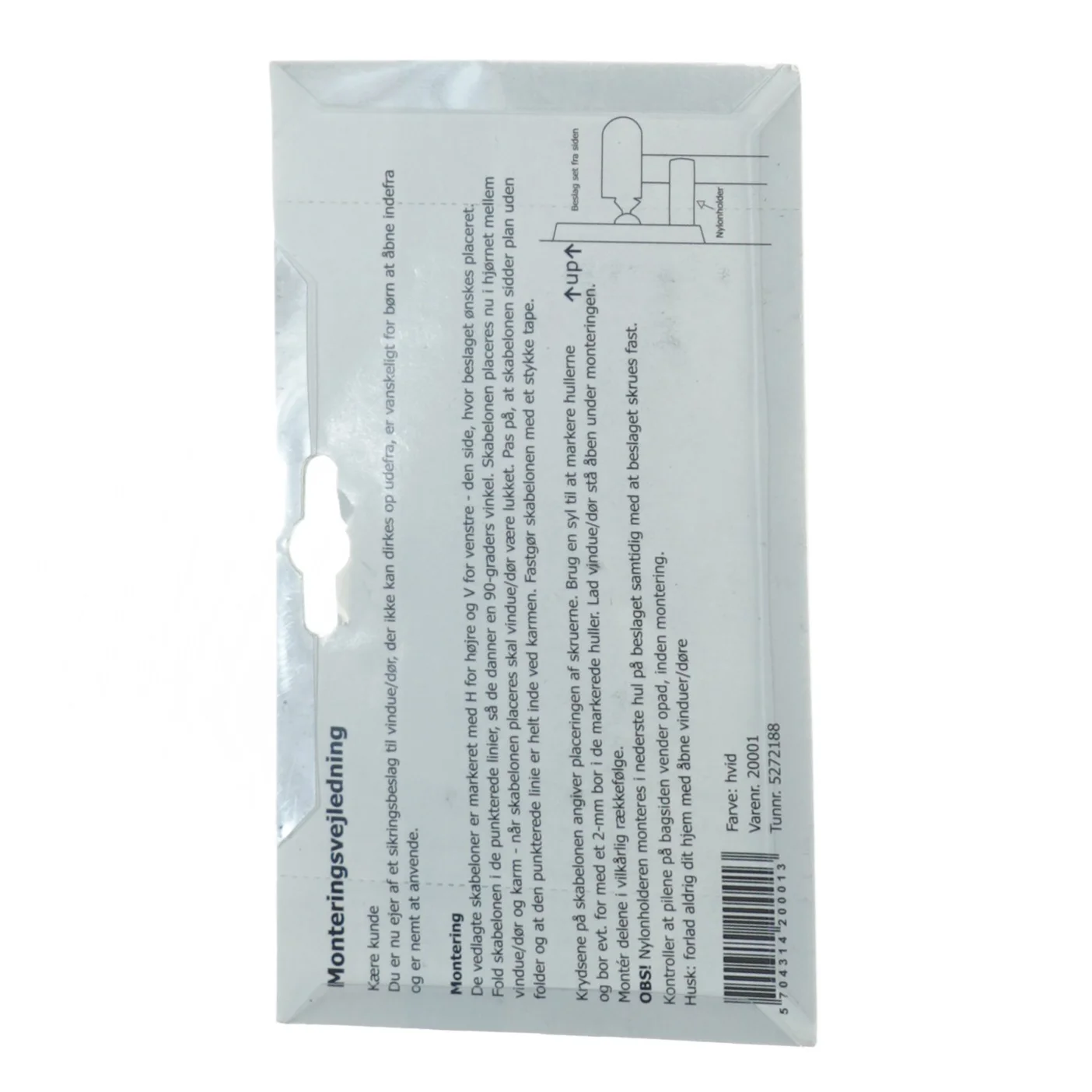 Universel sikkerhedsboks til vindue og dør (str. Ikke angivet)