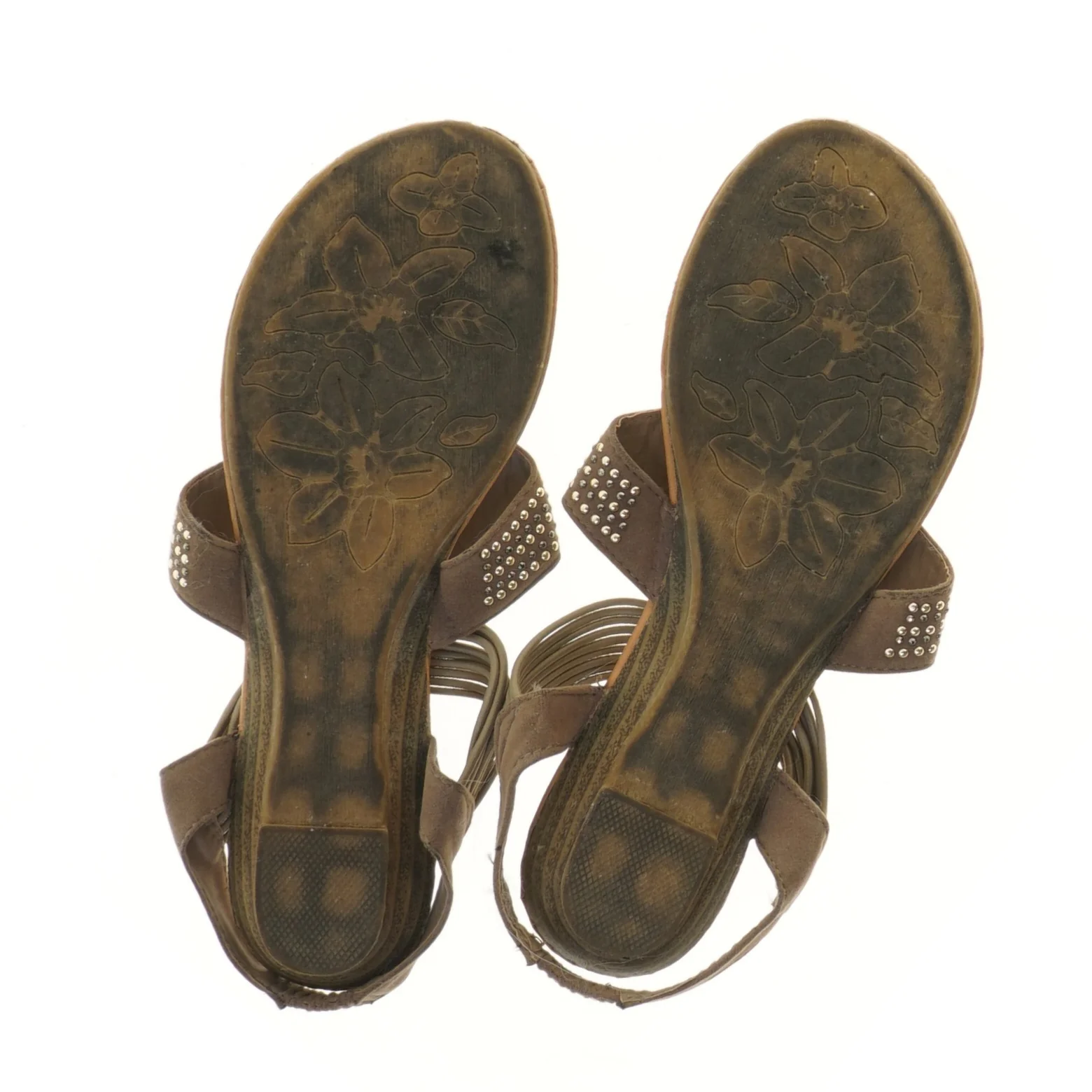 Brune sandaler med sten fra Gina (str. 39 )