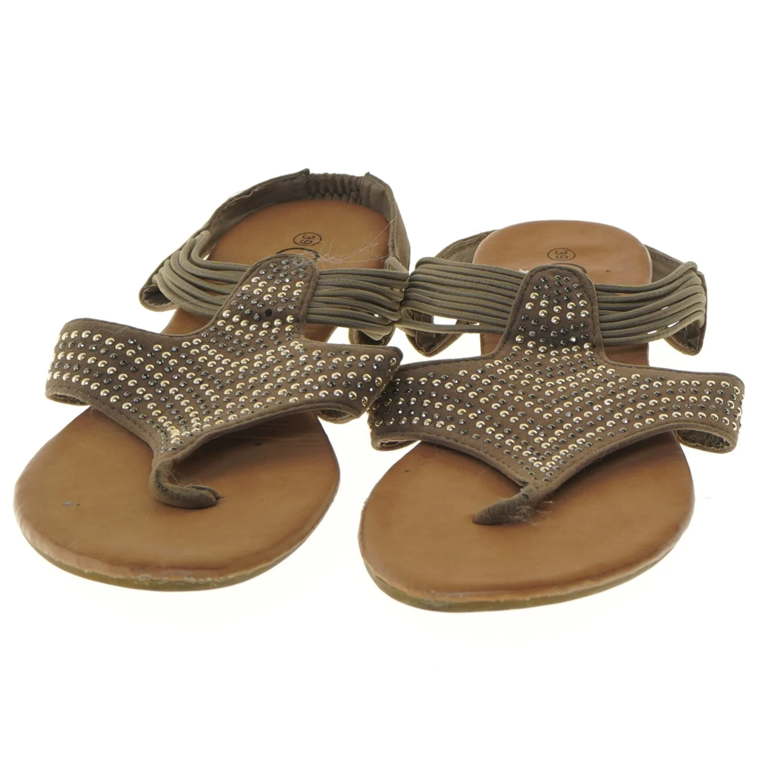 Brune sandaler med sten fra Gina (str. 39 )