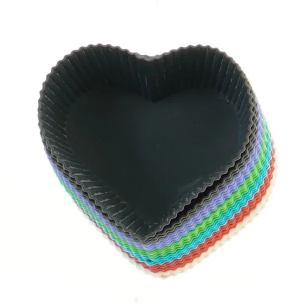 Silikone muffinforme i forskellige farver (str. 3x9x7,5 cm)